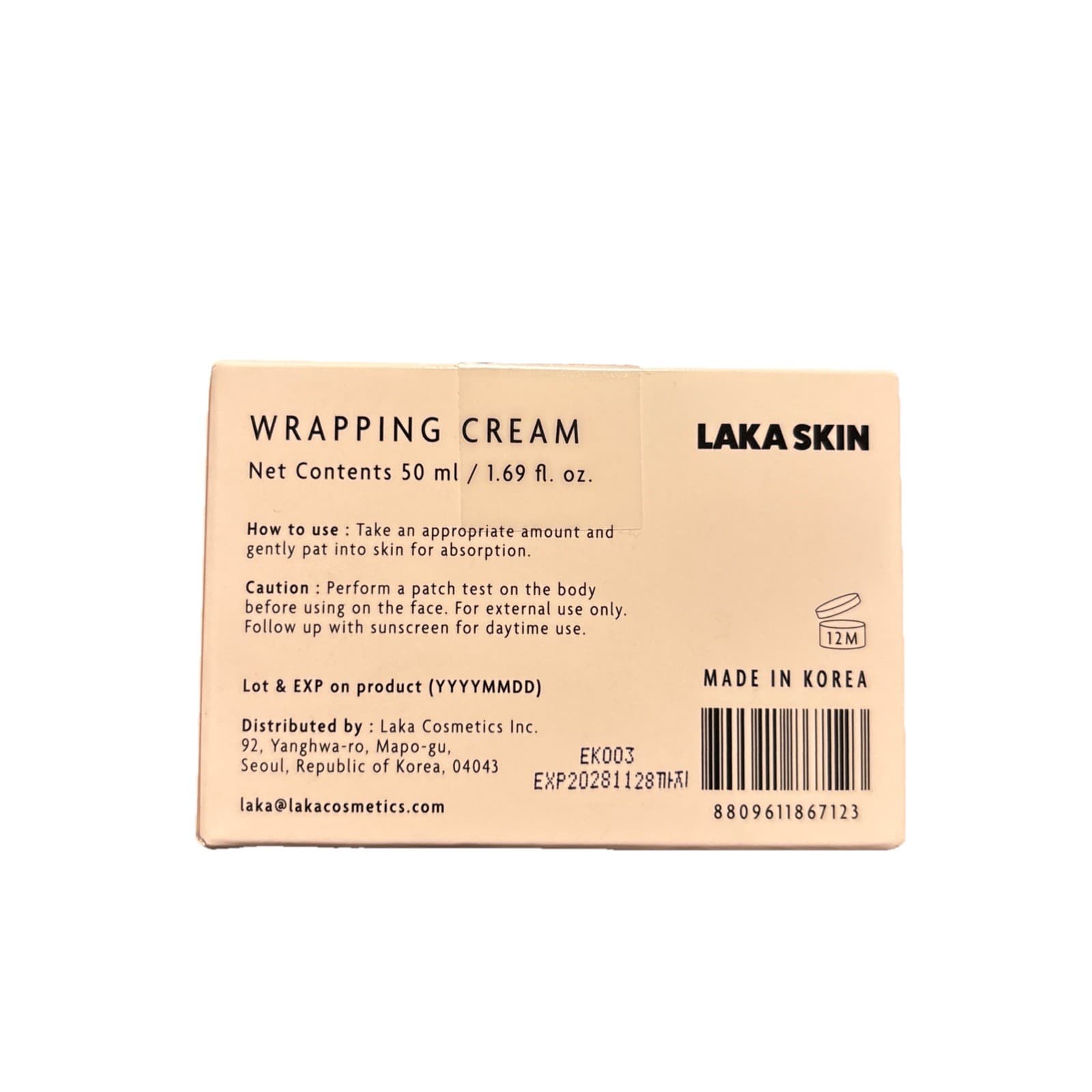 Laka Skin Wrapping Cream - 50ml/1.69 Fl Oz - Brand New Factory Sealed - Thumbnail 2