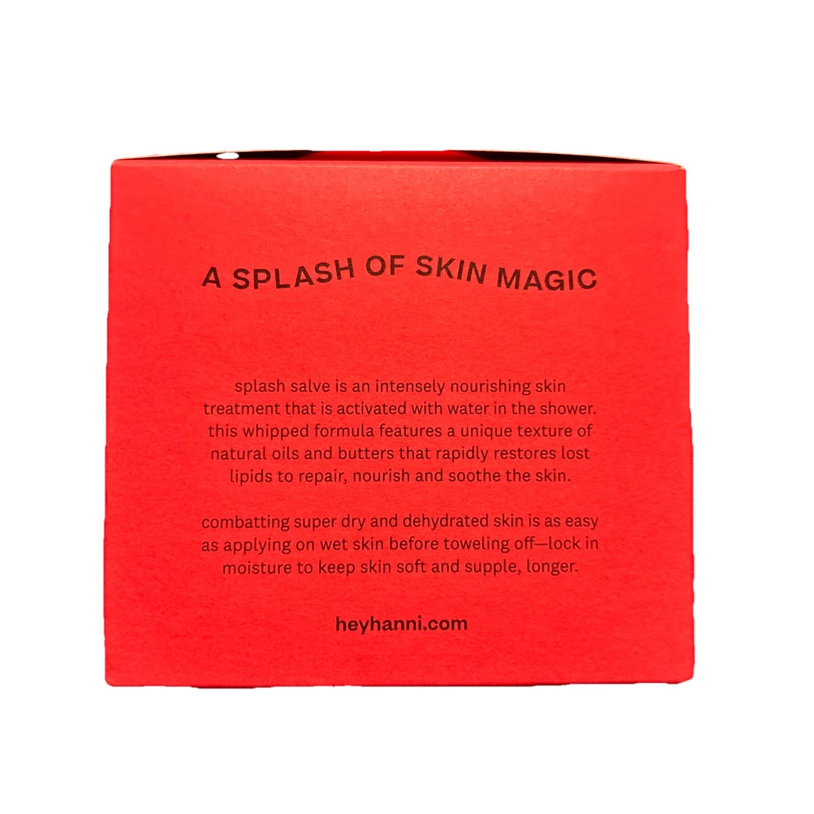 Hanni Splash Salve In-Shower Moisture Treatment For Body 8.8oz NIB - Thumbnail 4