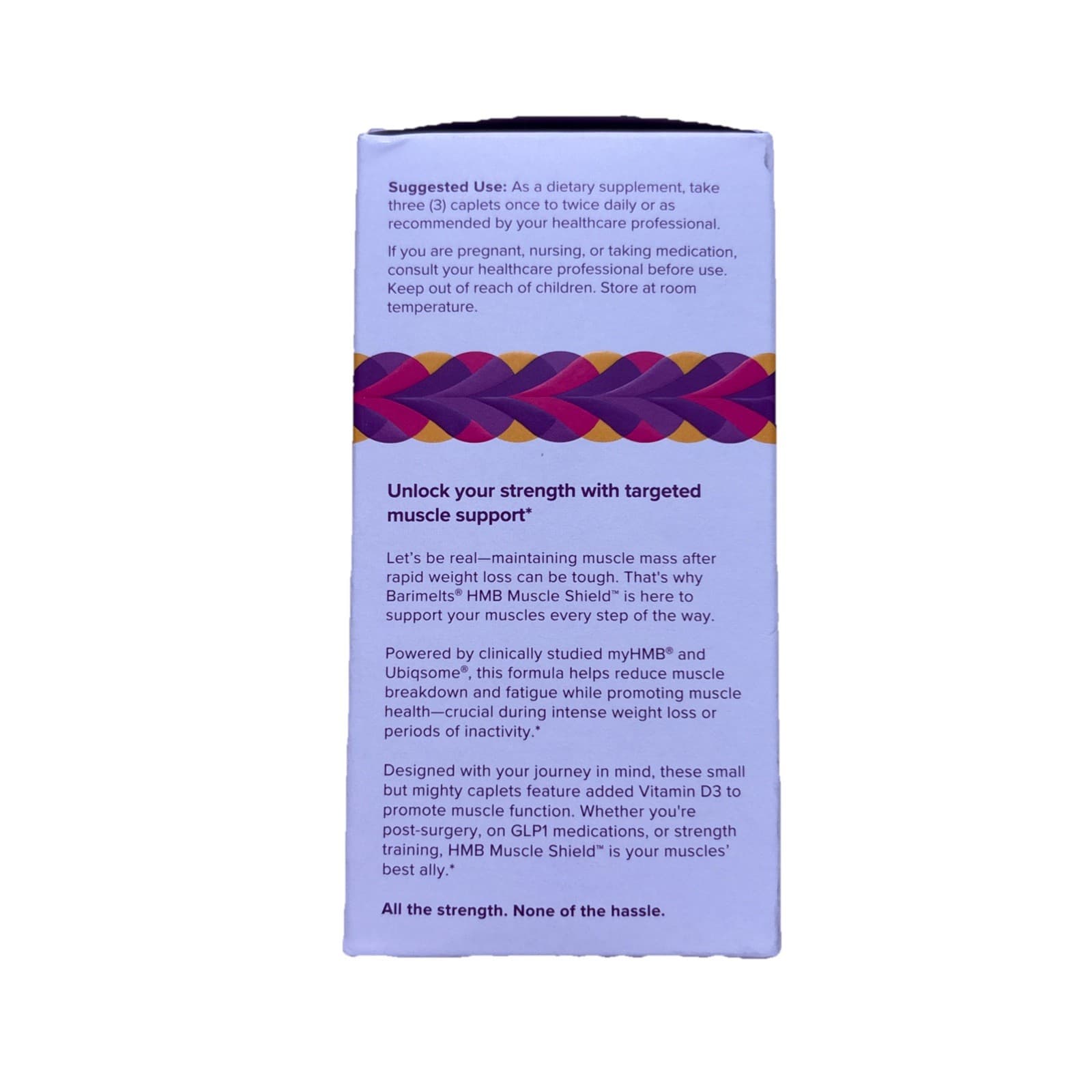 BariMelts HMB Muscle Shield 90 Smooth-Coated Caplets Targeted Muscle Support NIB - Thumbnail 4
