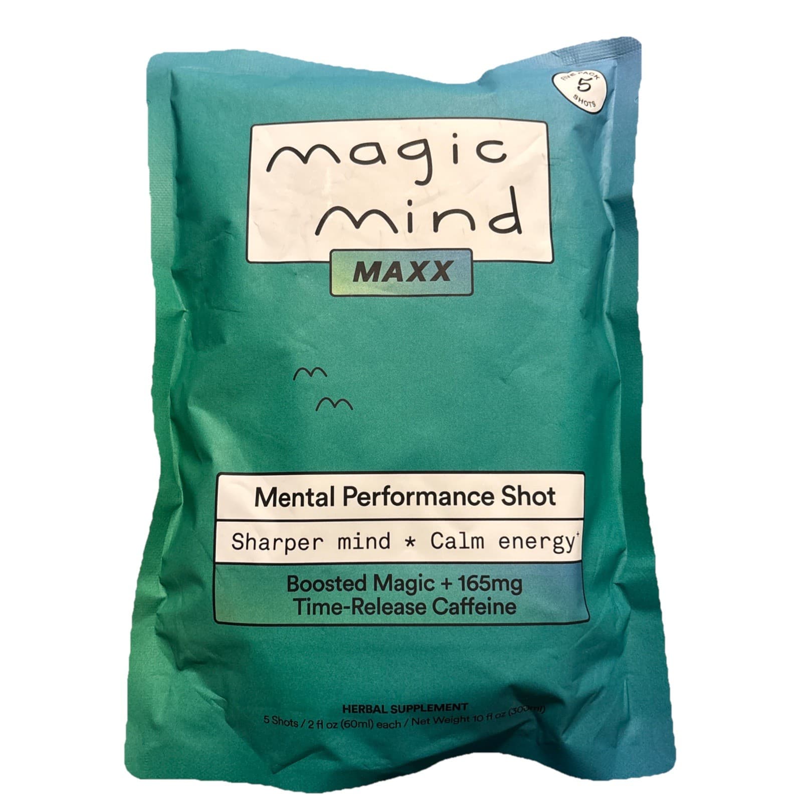 Magic Mind Maxxx Formula 5 Shot Pack Herbal Supplement