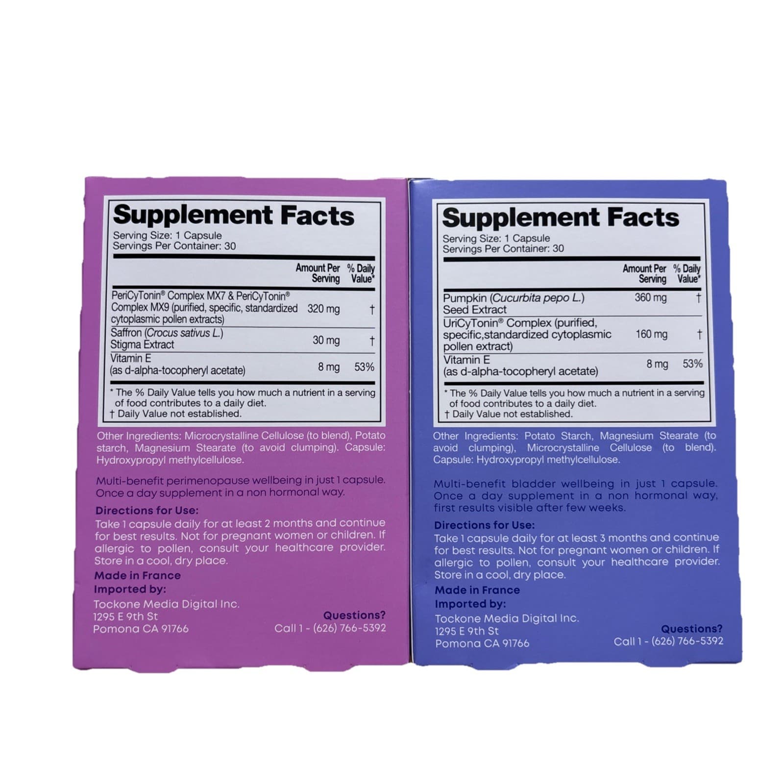 UPSA FEM Urovital & Perimeno Non-Hormonal Capsules Women 30ct bundle - Thumbnail 2