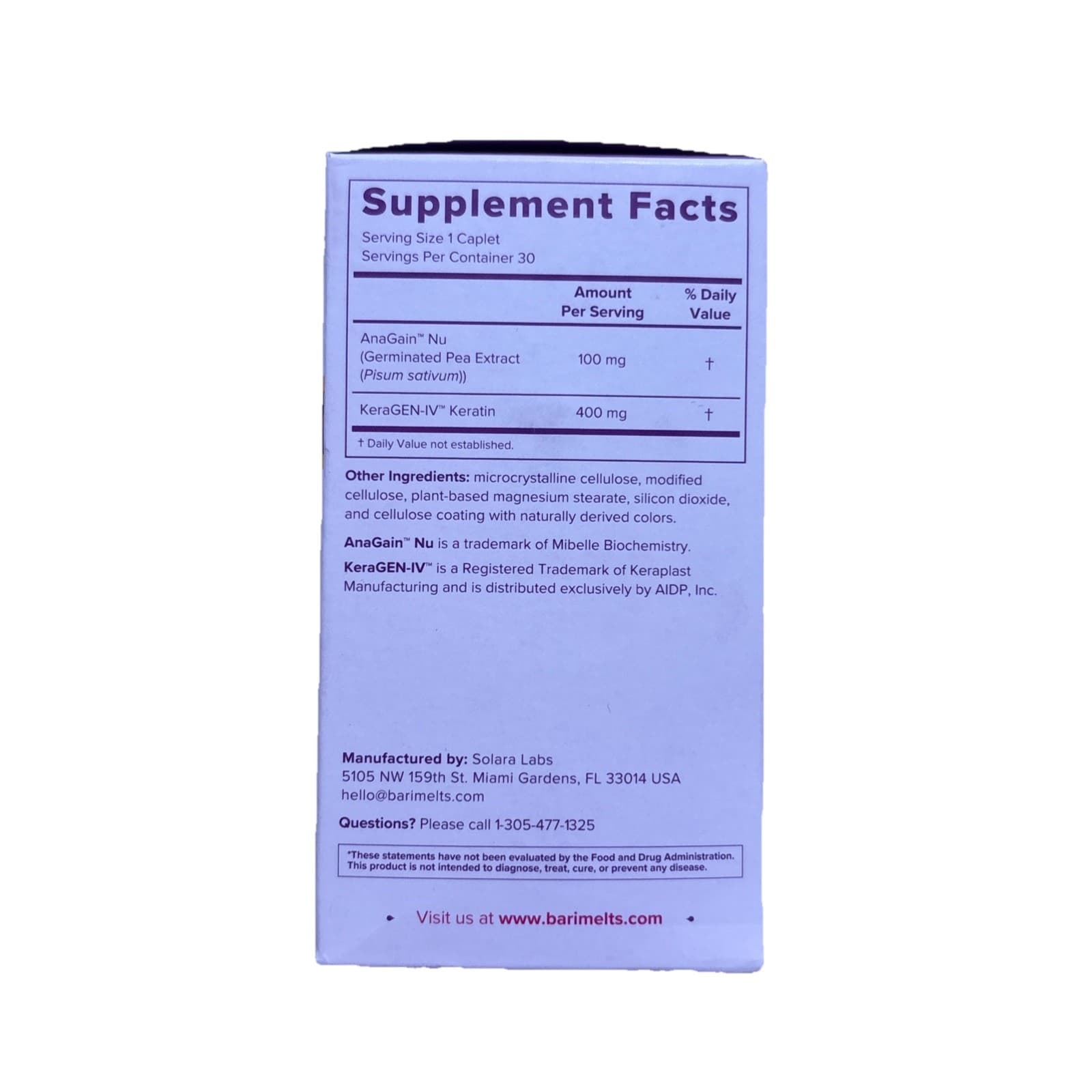 Hair Growth Supplement for Thinning Hair – Clinically Studied Formula, 1-Month - Thumbnail 2