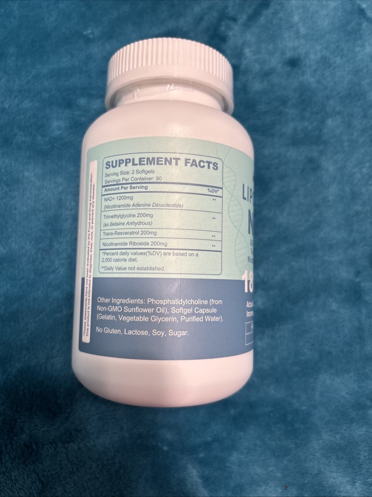 inGreens Liposomal NAD+ 1800MG 180 Softgels Nicotinamide Riboside Dietary - Thumbnail 2