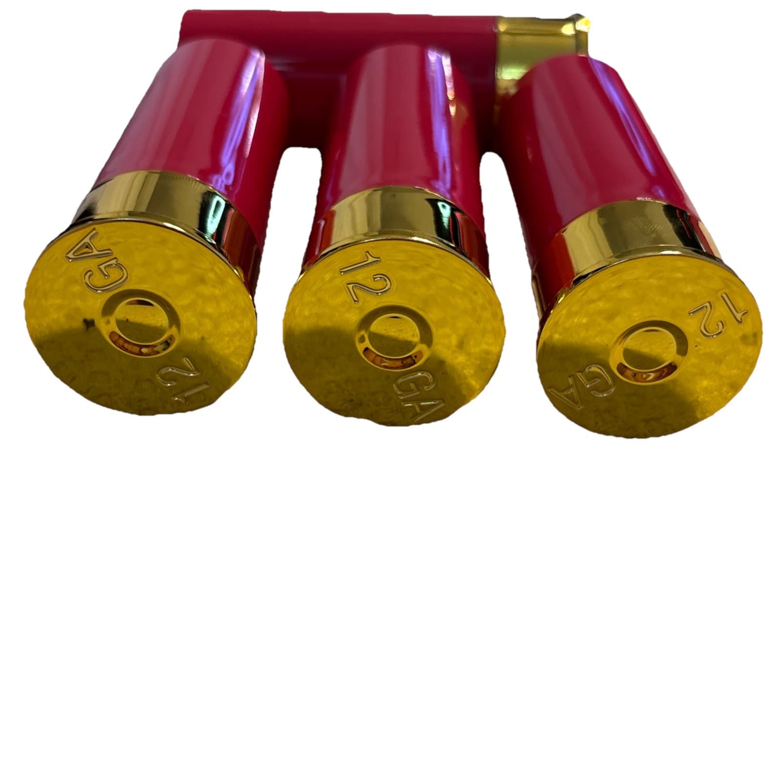 12 Gauge Shotgun Shell Shot Glasses Red Gold Set Of 4 Original Box - Thumbnail 3