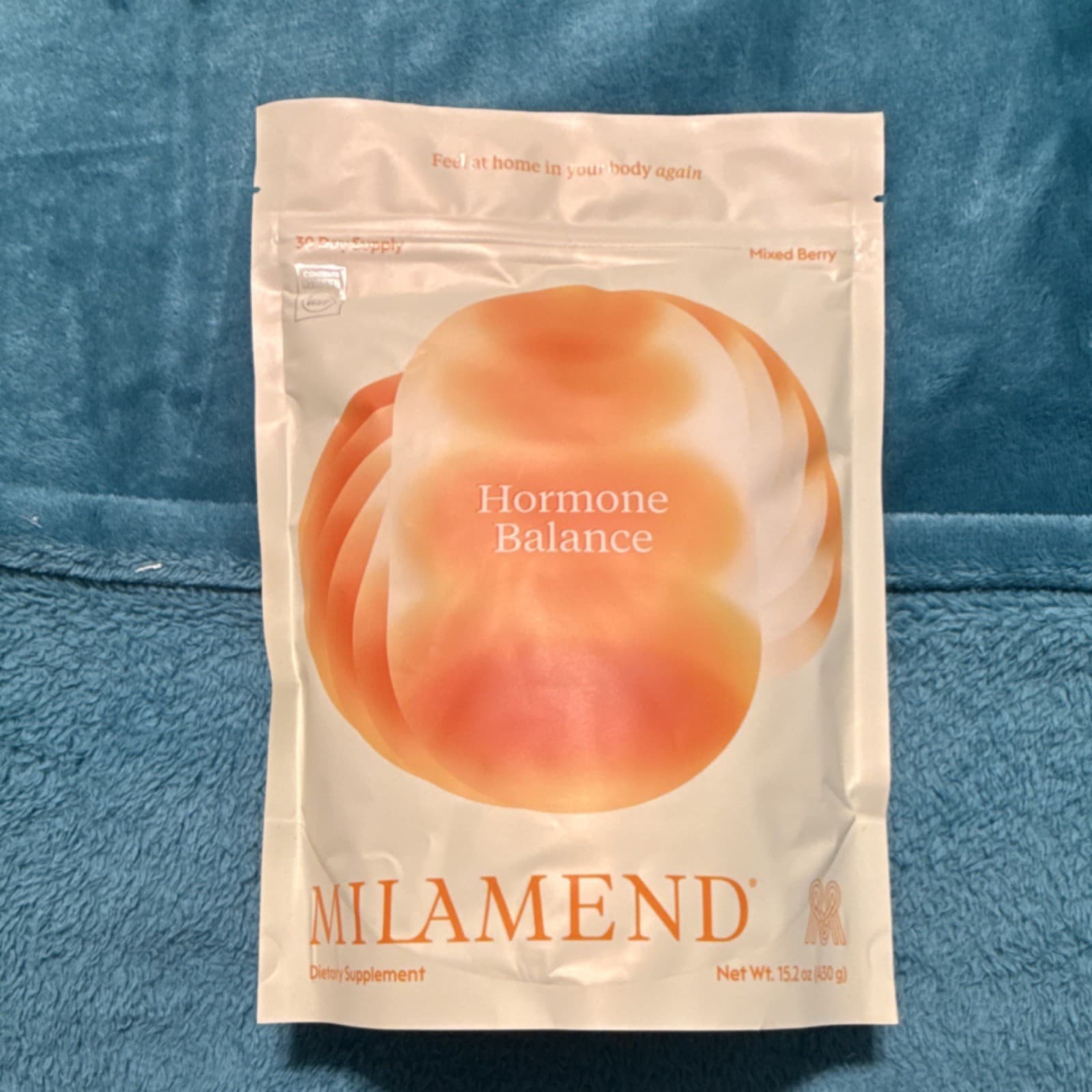 MILAMEND Hormone Balance Powder Mixed Berry CoQ10 Alpha-Lipoic Non-GMO 15.2oz