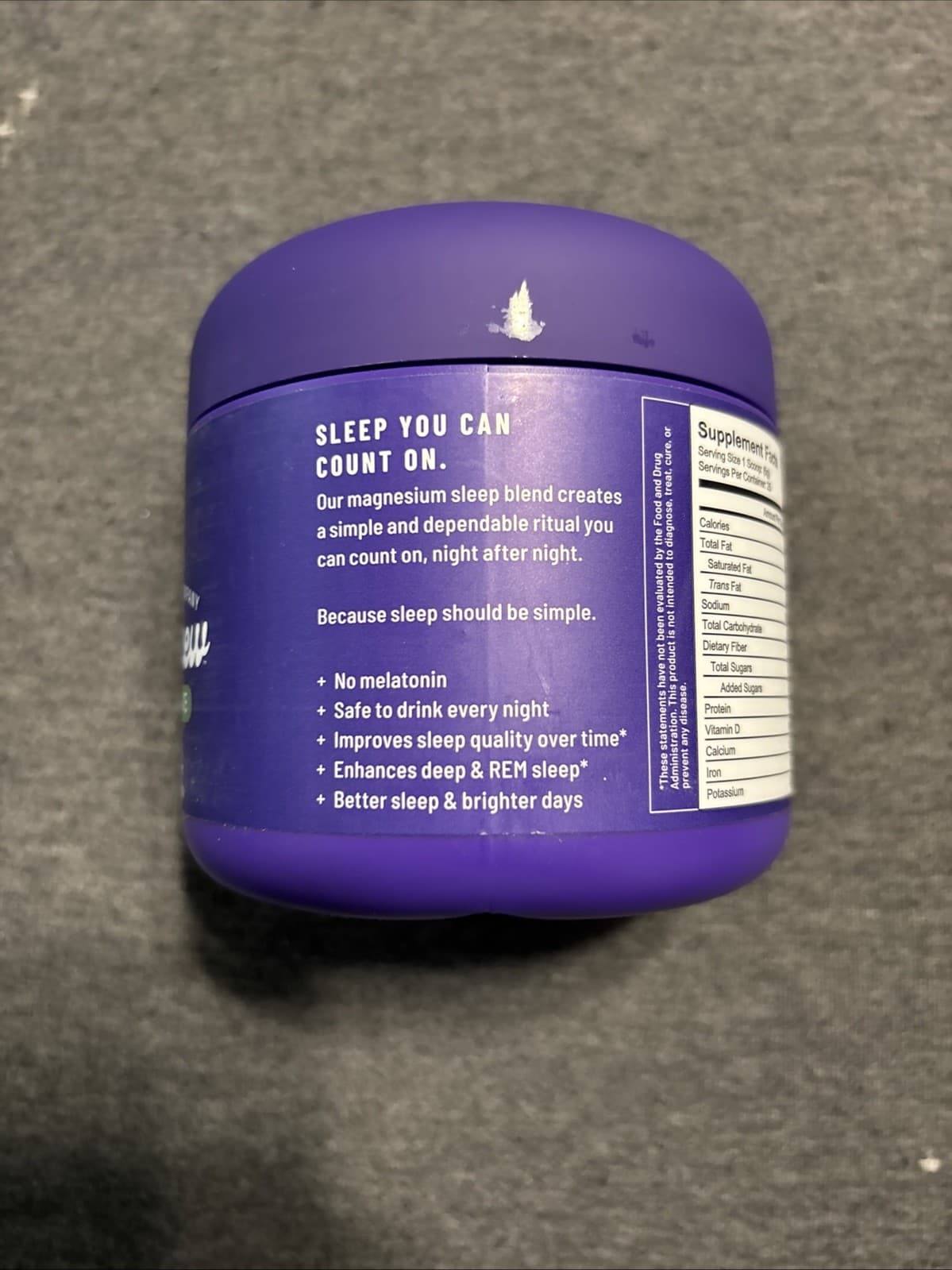 MoonBrew Hot Cocoa Night Time Superfood Herbal Magnesium Sleep Aid 4.10 oz Mint - Thumbnail 2