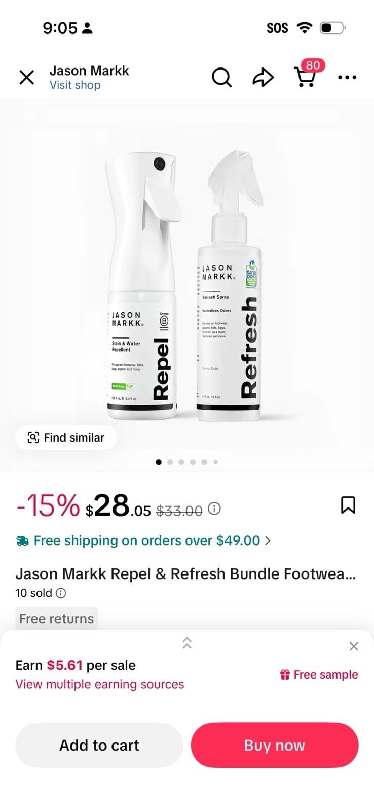 Jason Markk Repel & Refresh Bundle Footwear Shoe Care Kit - Thumbnail 9