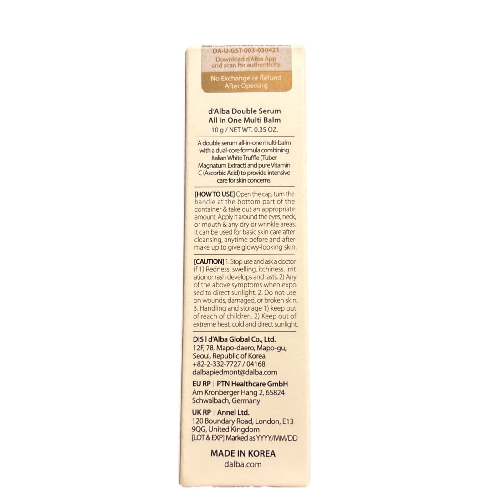 White Truffle Double Serum All-in-one Multi Balm, Stick Balm, Vegan Skincare ... - Thumbnail 3