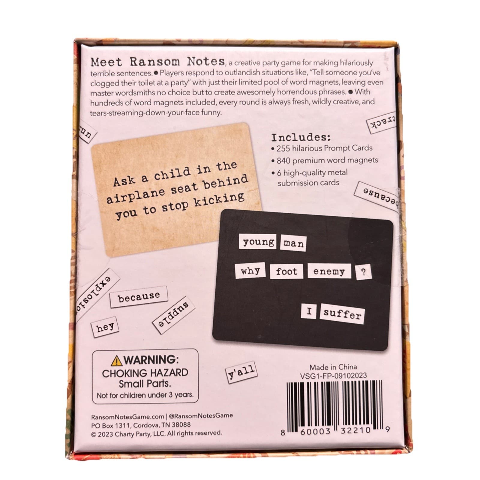 RANSOM NOTES Game - Word Magnet Party Game - 100% Complete, 3 Decks Sealed! - Thumbnail 3
