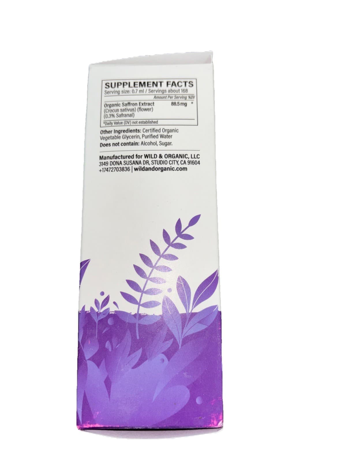 Wild & Organic, Saffron Extract Liquid Drops 4 fl oz - Thumbnail 2
