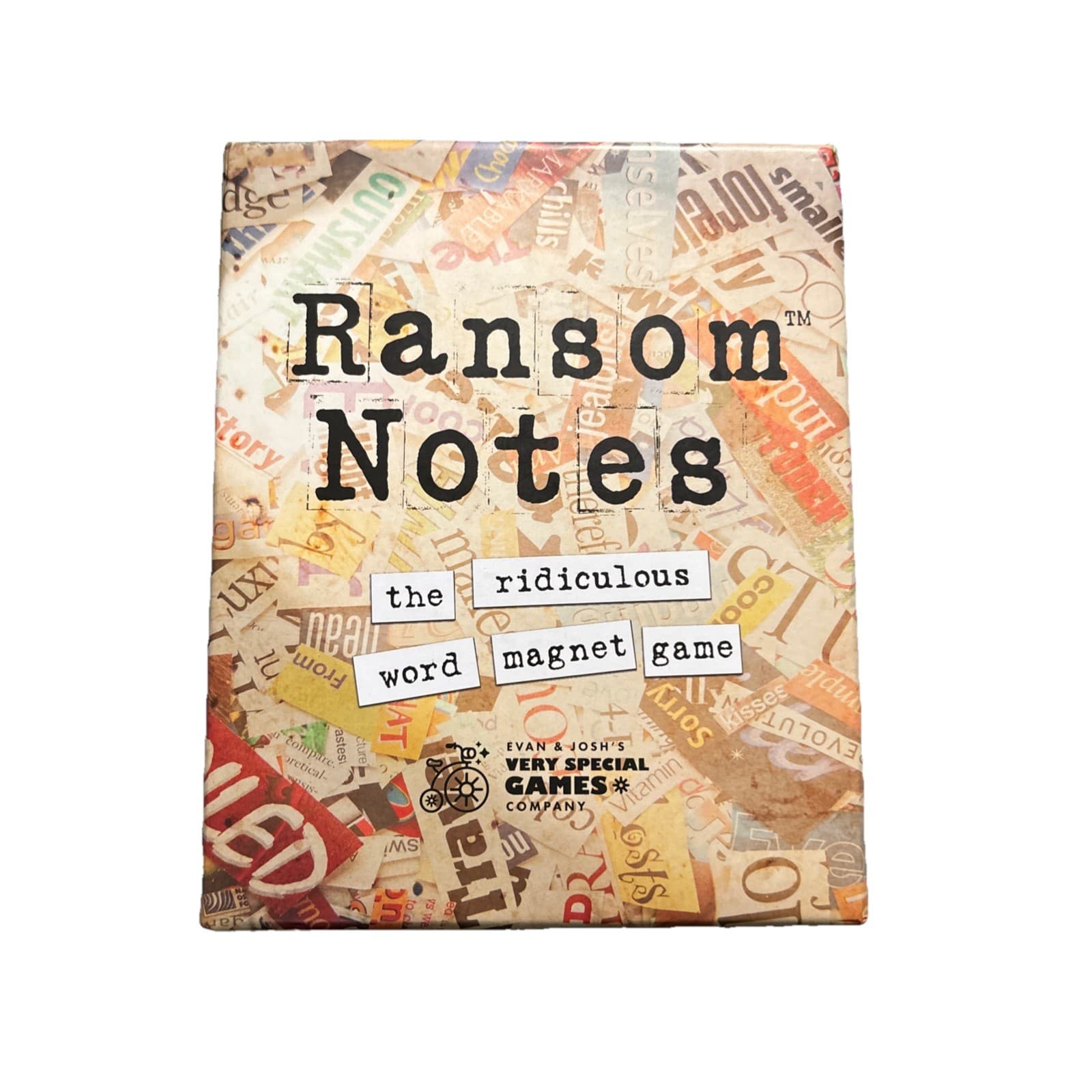 RANSOM NOTES Game - Word Magnet Party Game - 100% Complete, 3 Decks Sealed!