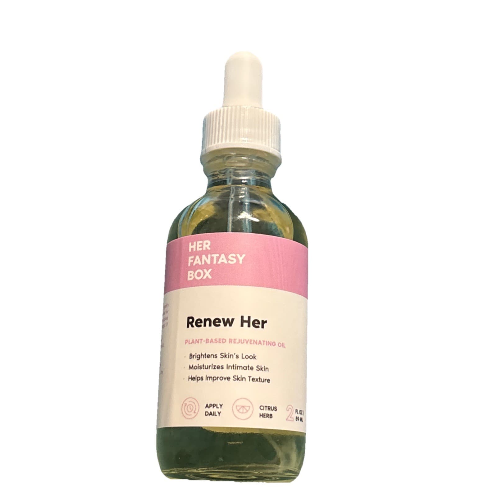 Her Fantasy Box Renew Her Plant-Based Rejuvenating Oil Facial Skin 2 fl oz - New