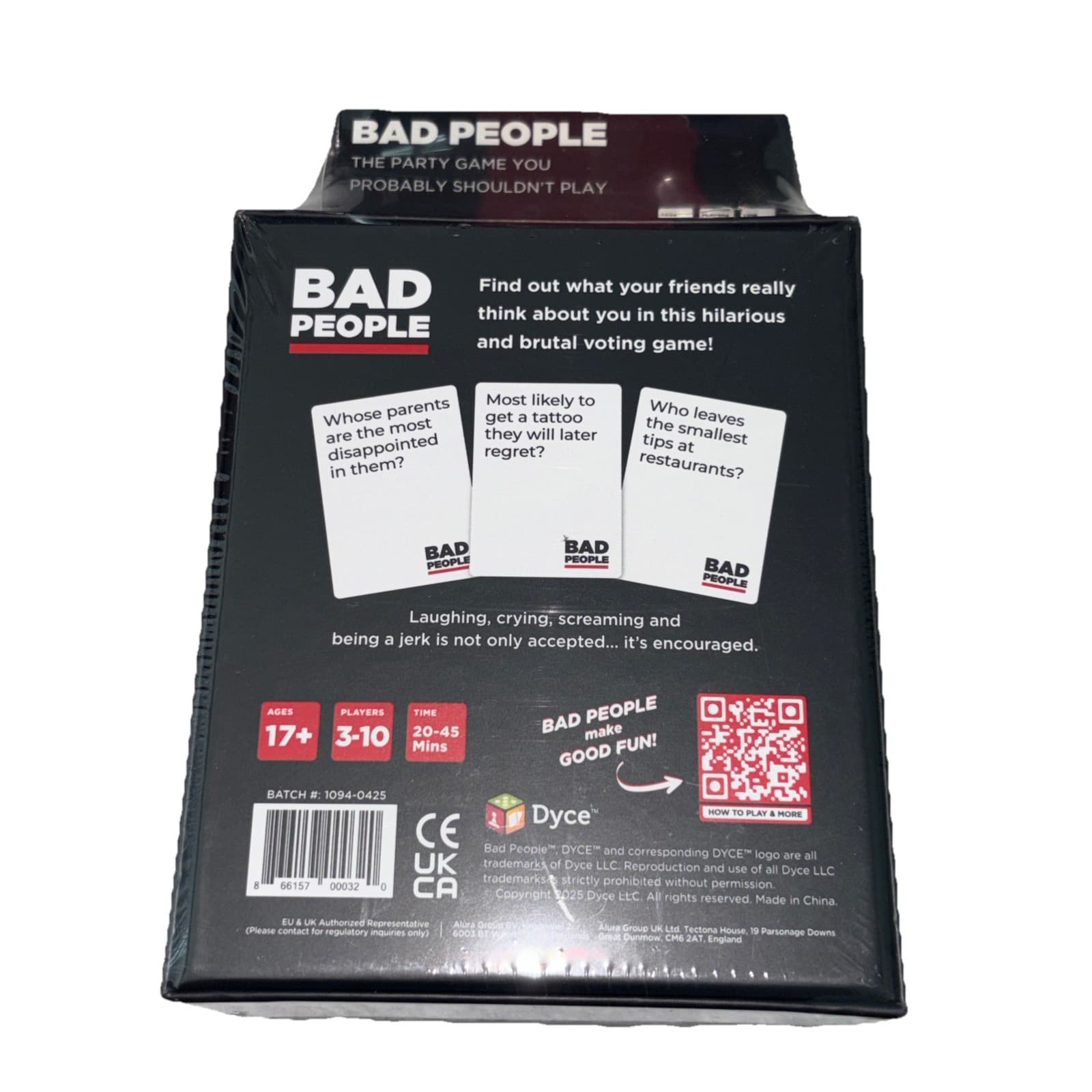Bad People - The Ultimate Party Card Game for Adults - New & Sealed - Thumbnail 3