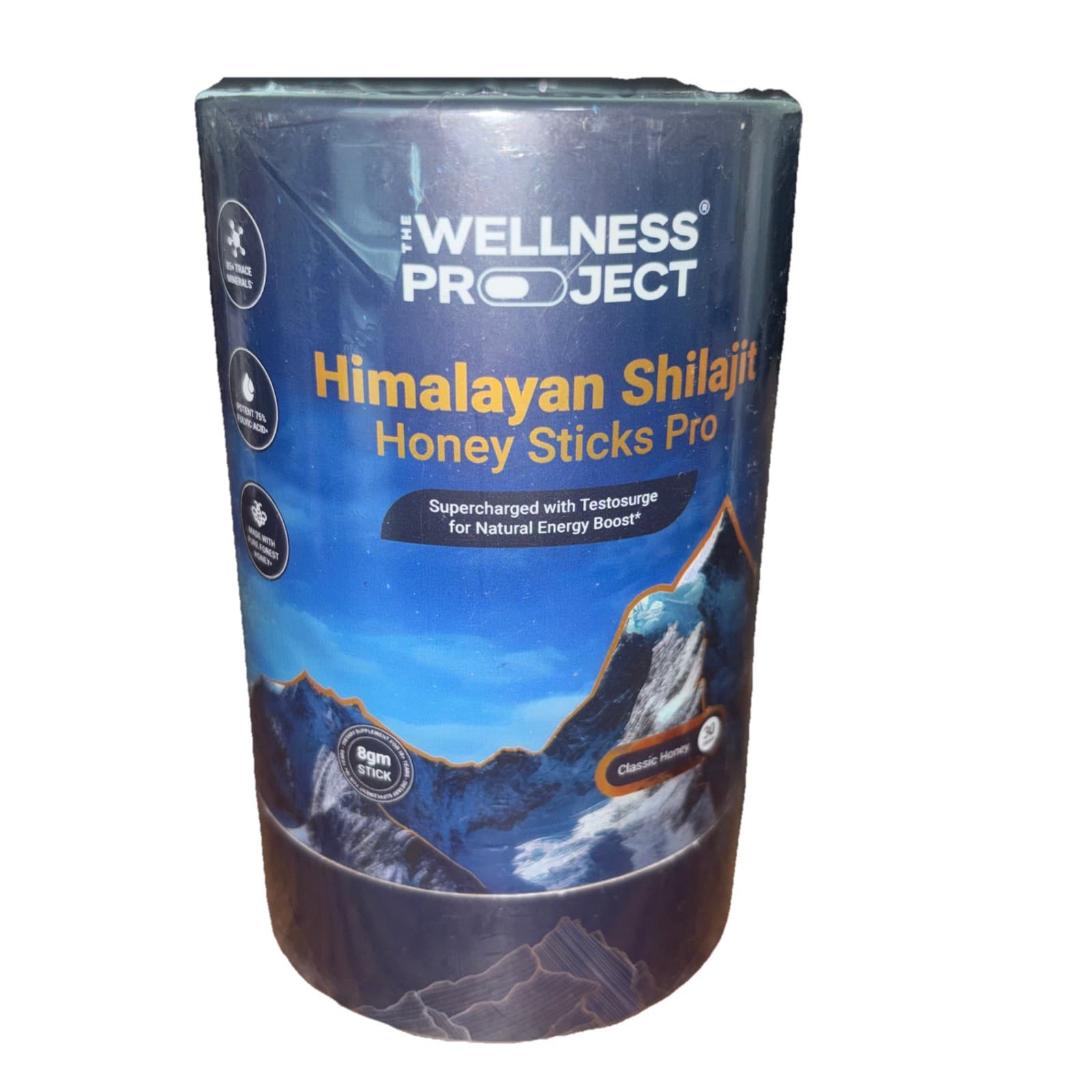 The Wellness Project Himalayan Shilajit Honey Sticks Pro 30 Count (Pack of 1)