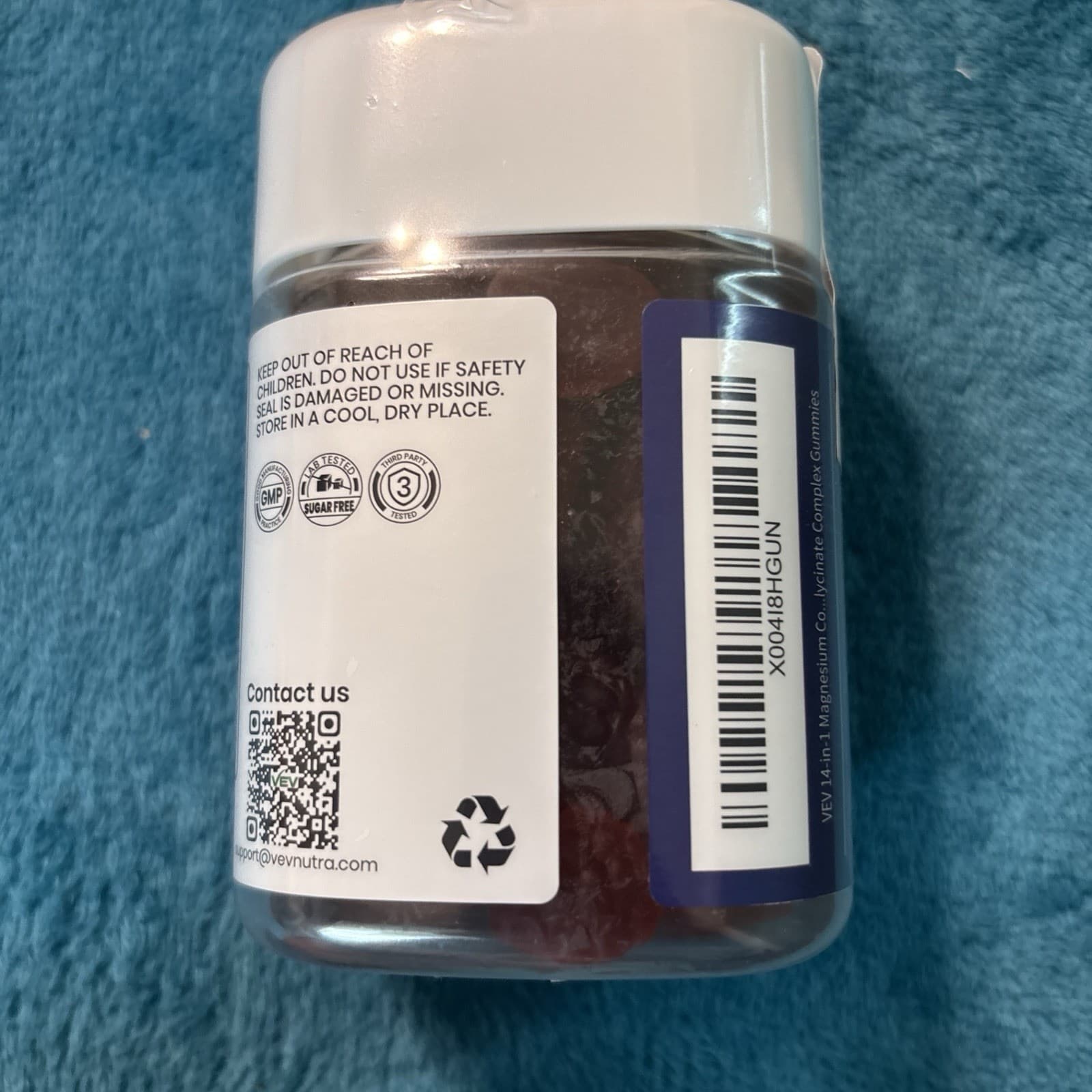 VEV DEEP CALM MAGNESIUM COMPLEX BRAND NEW SEALED GUMMY 14 IN 1 #90 GUMMIES - Thumbnail 3