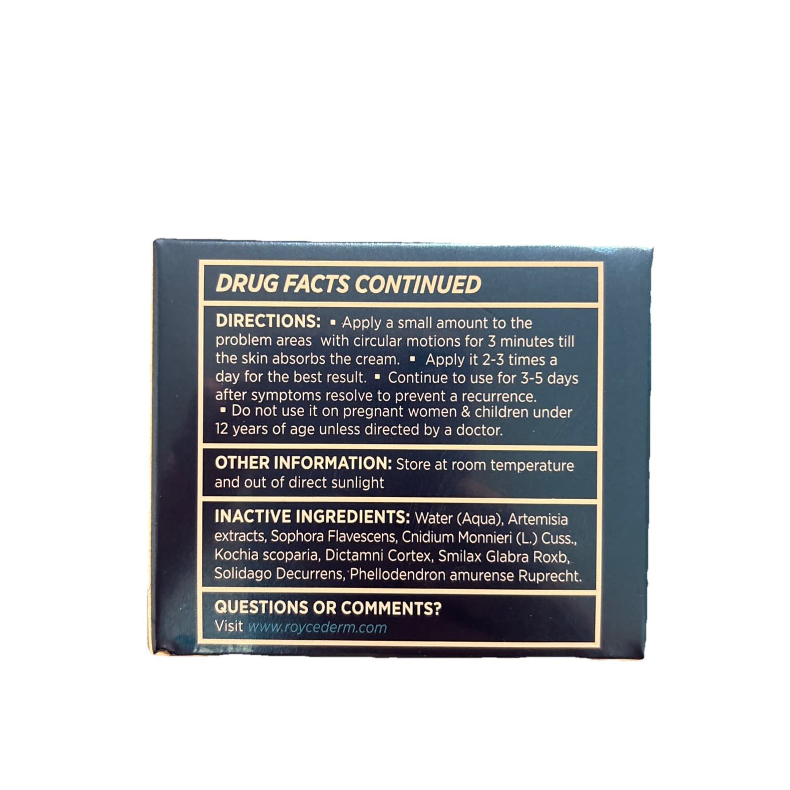RoyceDerm Advanced Seborrheic Dermatitis & Psoriasis Treatment Cream 3.4 fl oz - Thumbnail 3