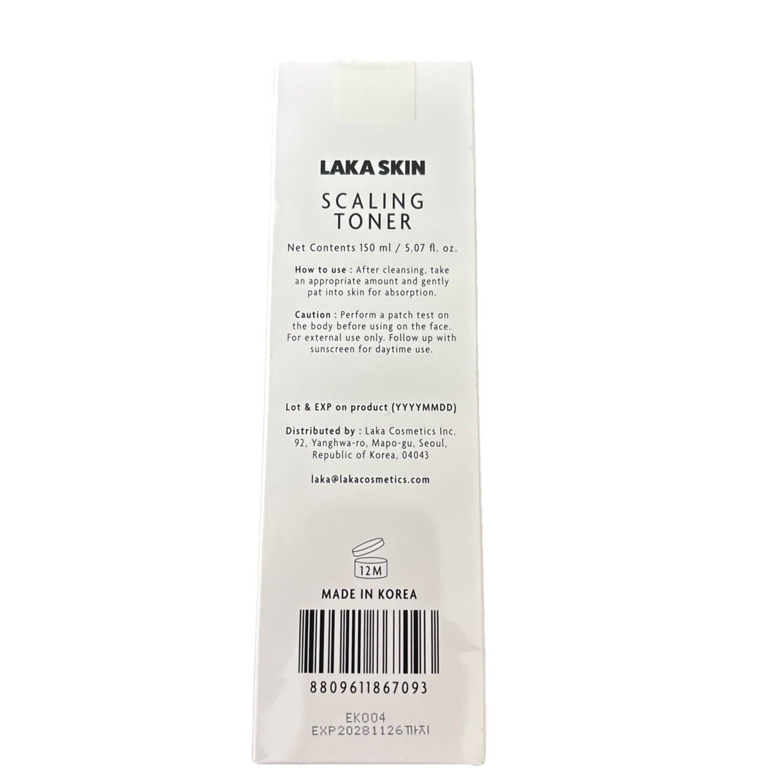 LAKA SKIN Scaling Toner Mild exfoliation,smooths & preps skin Dual PDRN - BNIB - Thumbnail 2