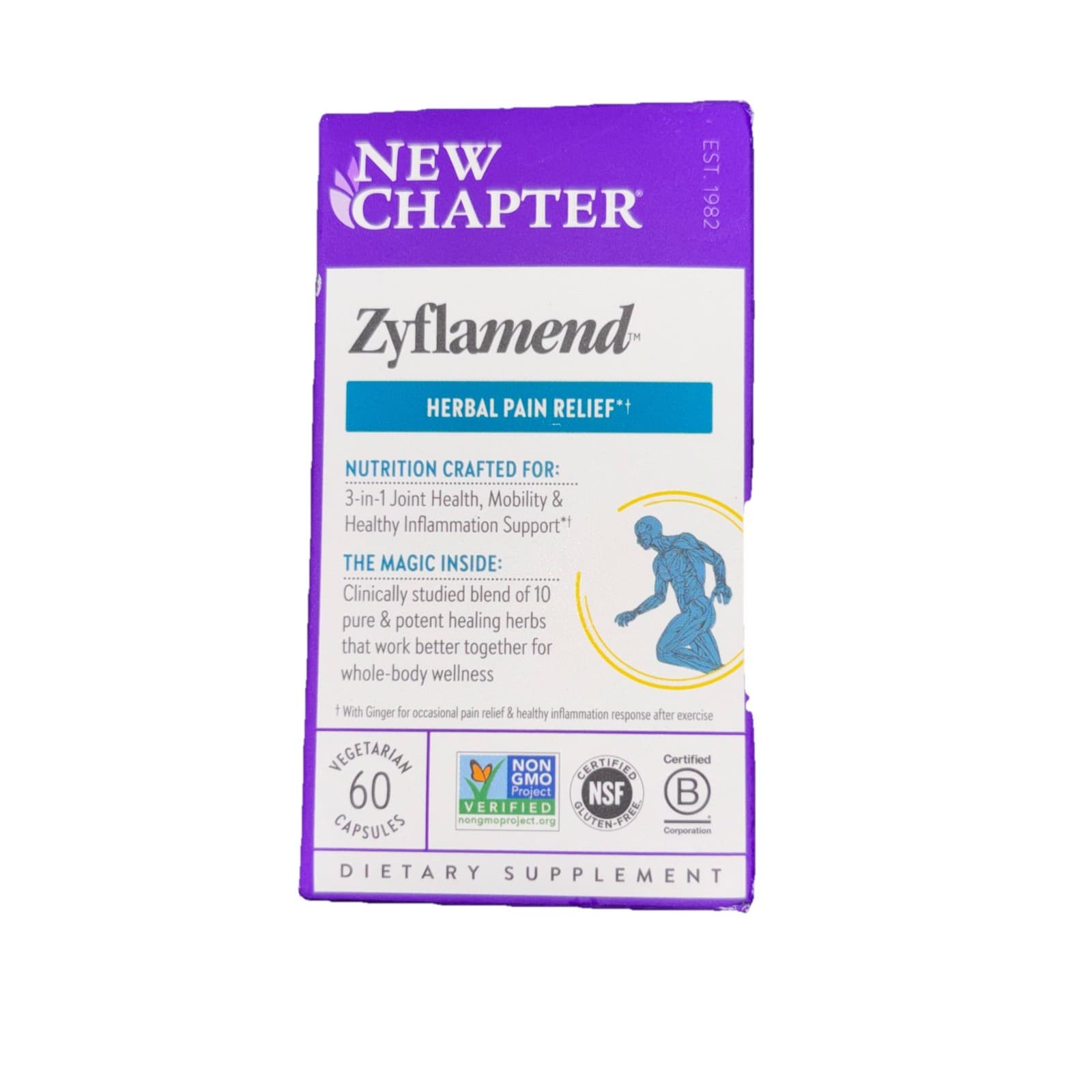 New Chapter Zyflamend Whole Body Pain Relif Supplement Capsules - 60 Count