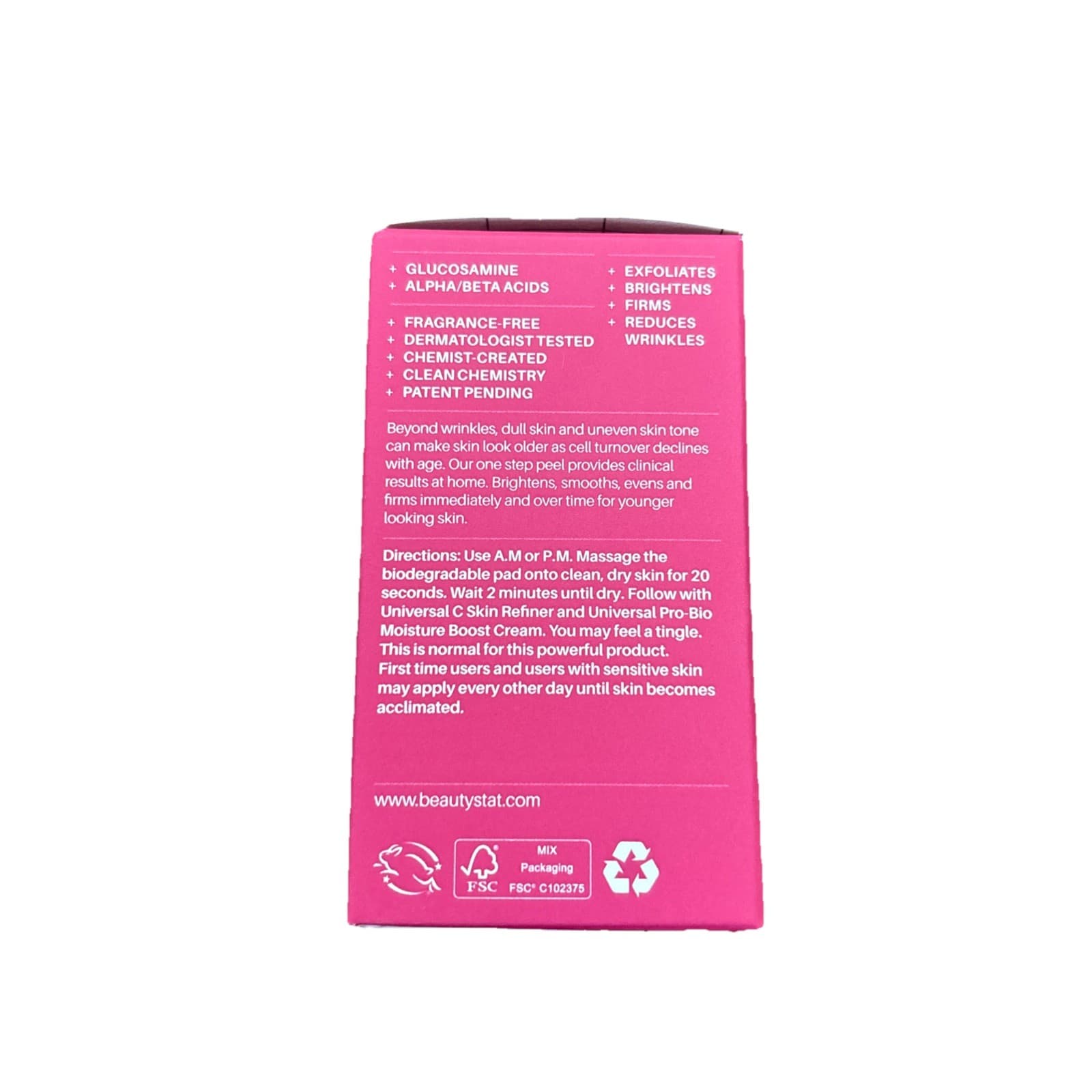 Beauty Stat Beautystat Universal Triple Action Daily Peel, 10 Treatments NIB - Thumbnail 2