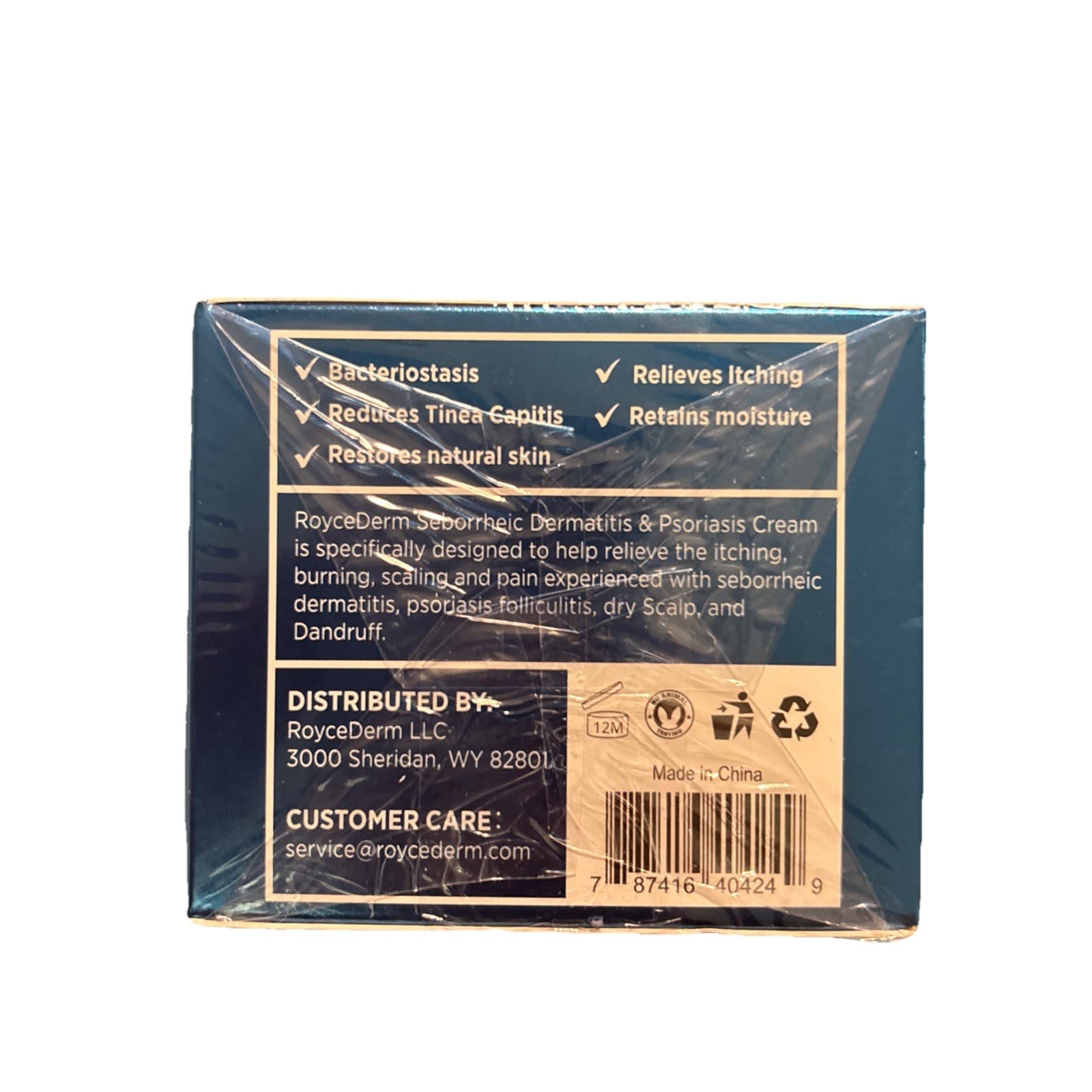 RoyceDerm Advanced Seborrheic Dermatitis & Psoriasis Treatment Cream 3.4 fl oz - Thumbnail 4