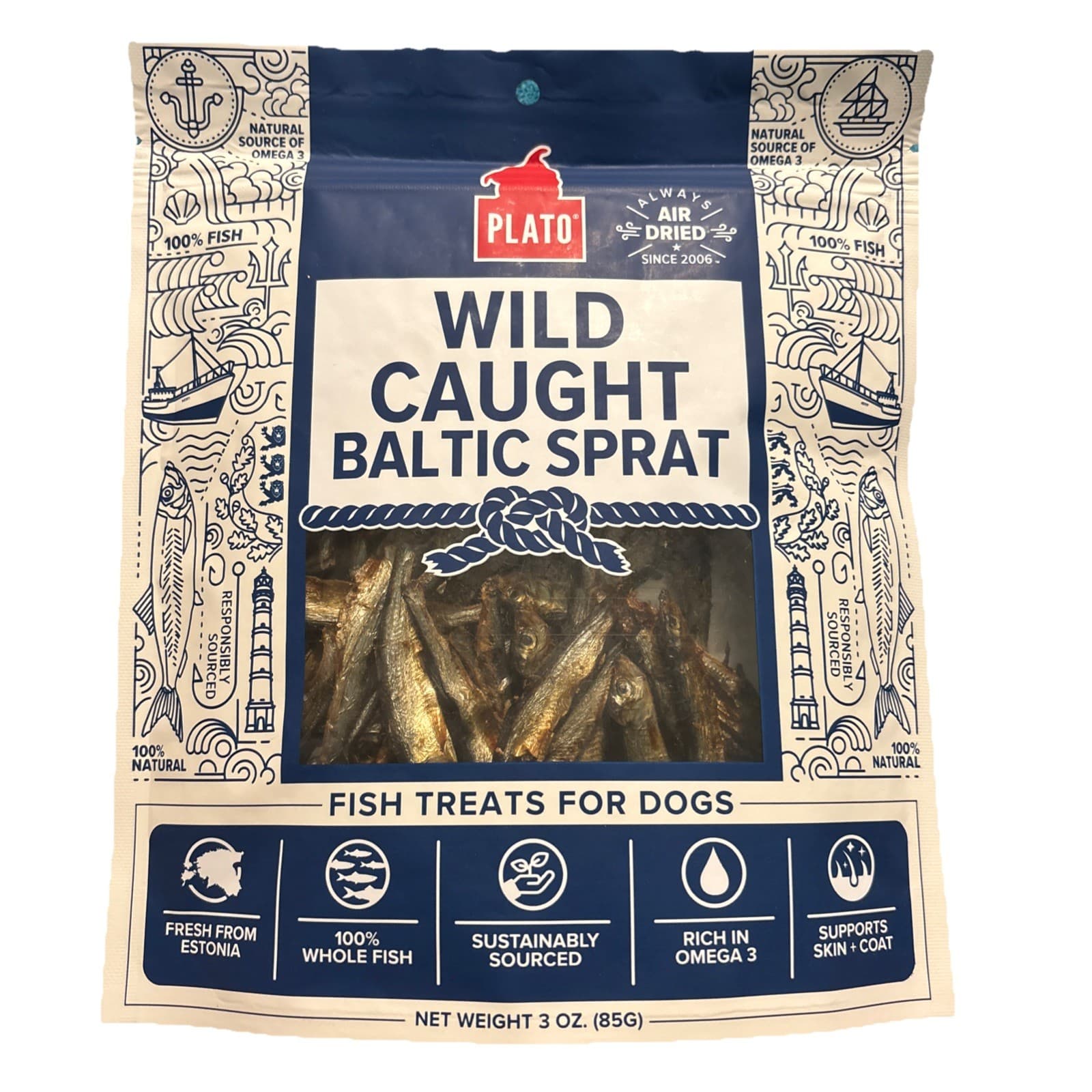 Plato Baltic Sprat 3oz 3 Ounce (Pack of 1)