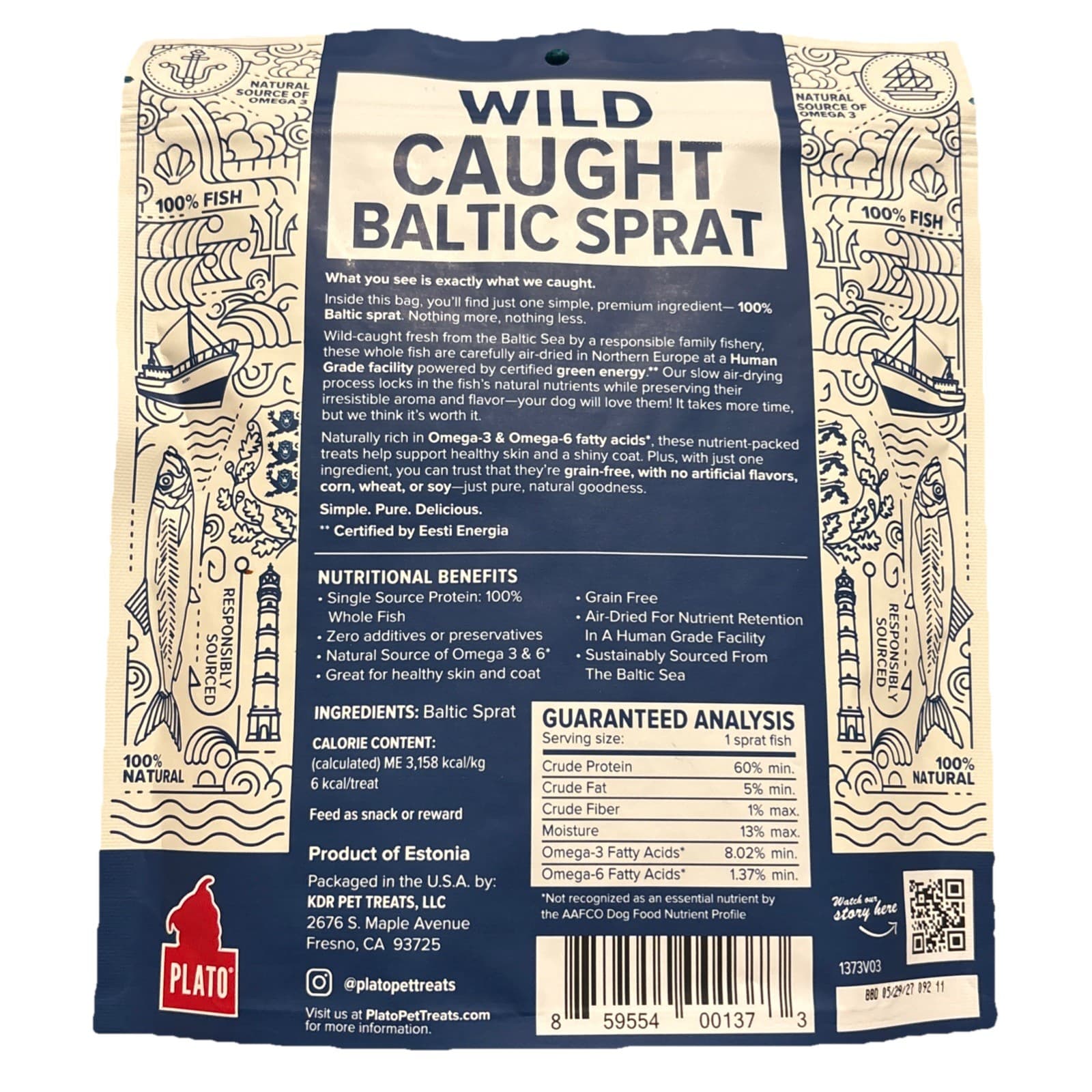 Plato Baltic Sprat 3oz 3 Ounce (Pack of 1) - Thumbnail 2
