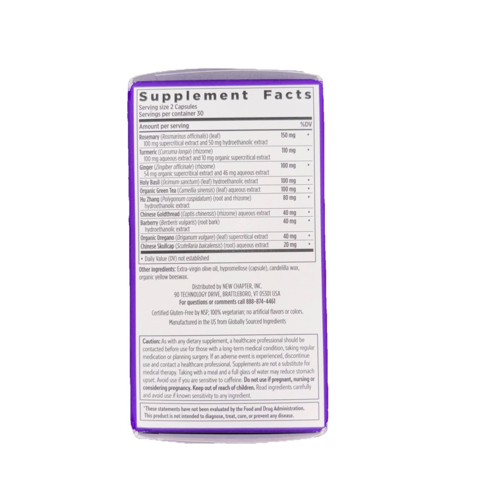 New Chapter Zyflamend Whole Body Pain Relif Supplement Capsules - 60 Count - Thumbnail 2