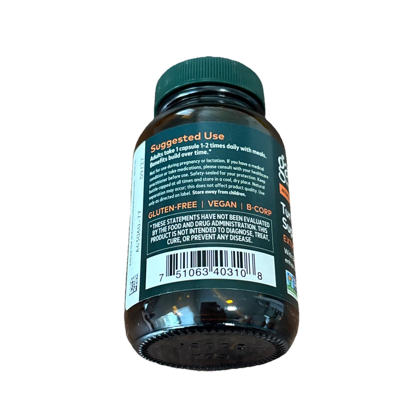 Gaia Herbs Turmeric Supreme Extra Strength - 60 Capsules - Thumbnail 2