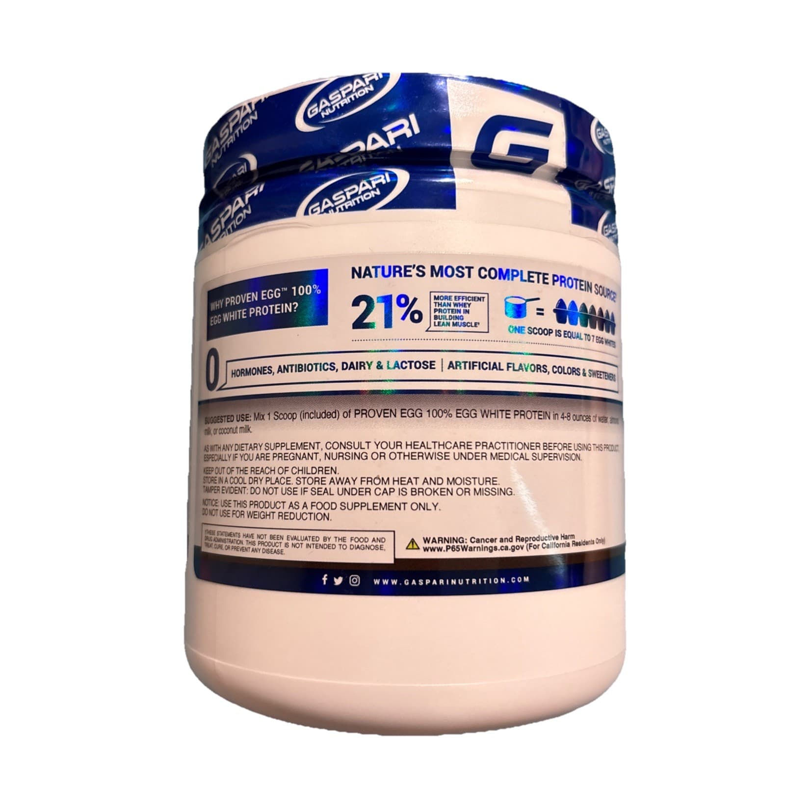 Gaspari Nutrition Proven Egg Protein - 100% Egg White Protein exp 7/2025 - Thumbnail 4