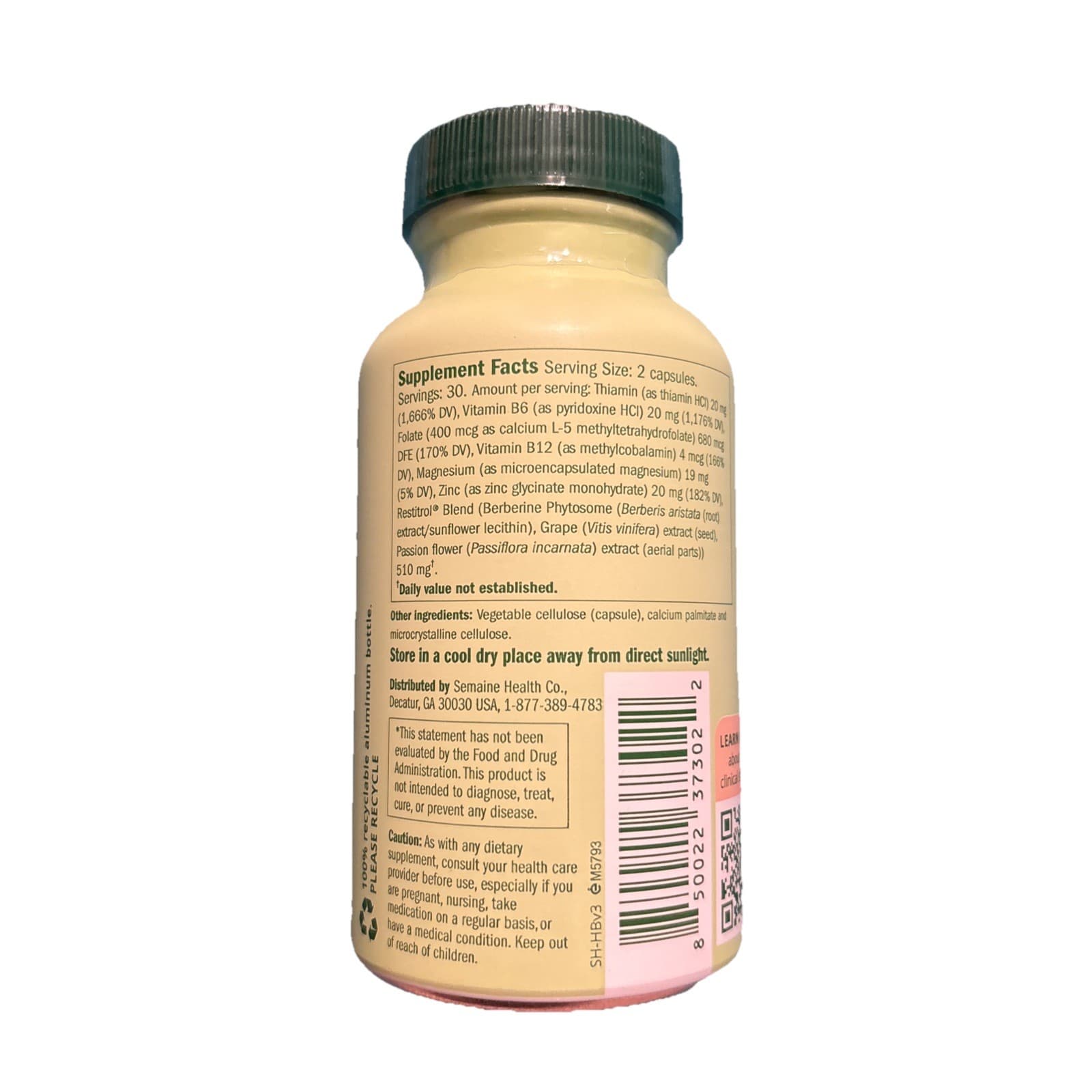 Hormone Balance Semaine 60 Vegan Capsules Clinically Studied - Brand New Sealed - Thumbnail 2
