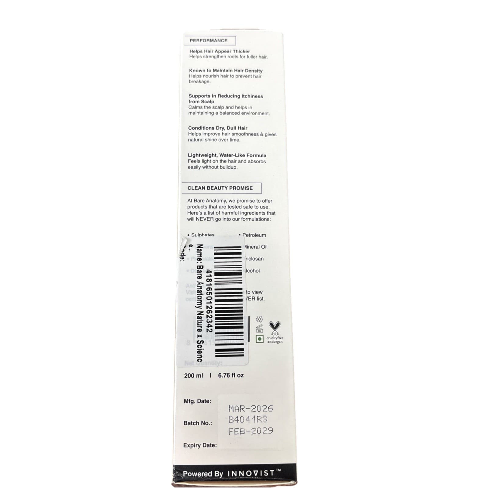 Bare Anatomy Rosemary & Rice Water Hair Spray, Clear, 6.76 fl oz - Thumbnail 4