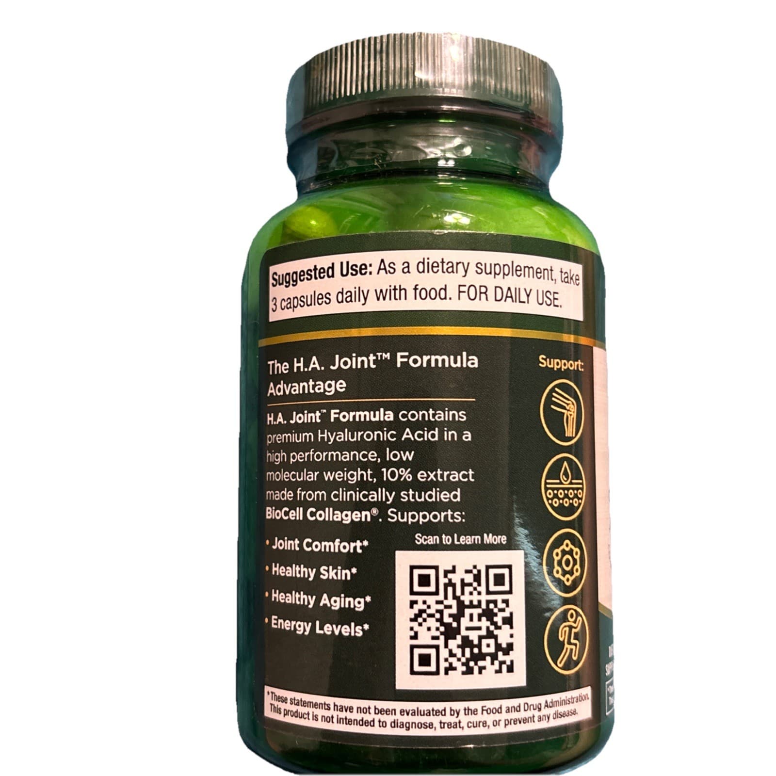HA Joint Formula - Hyaluronic Acid from Purity Products, 90 capsules - Thumbnail 3