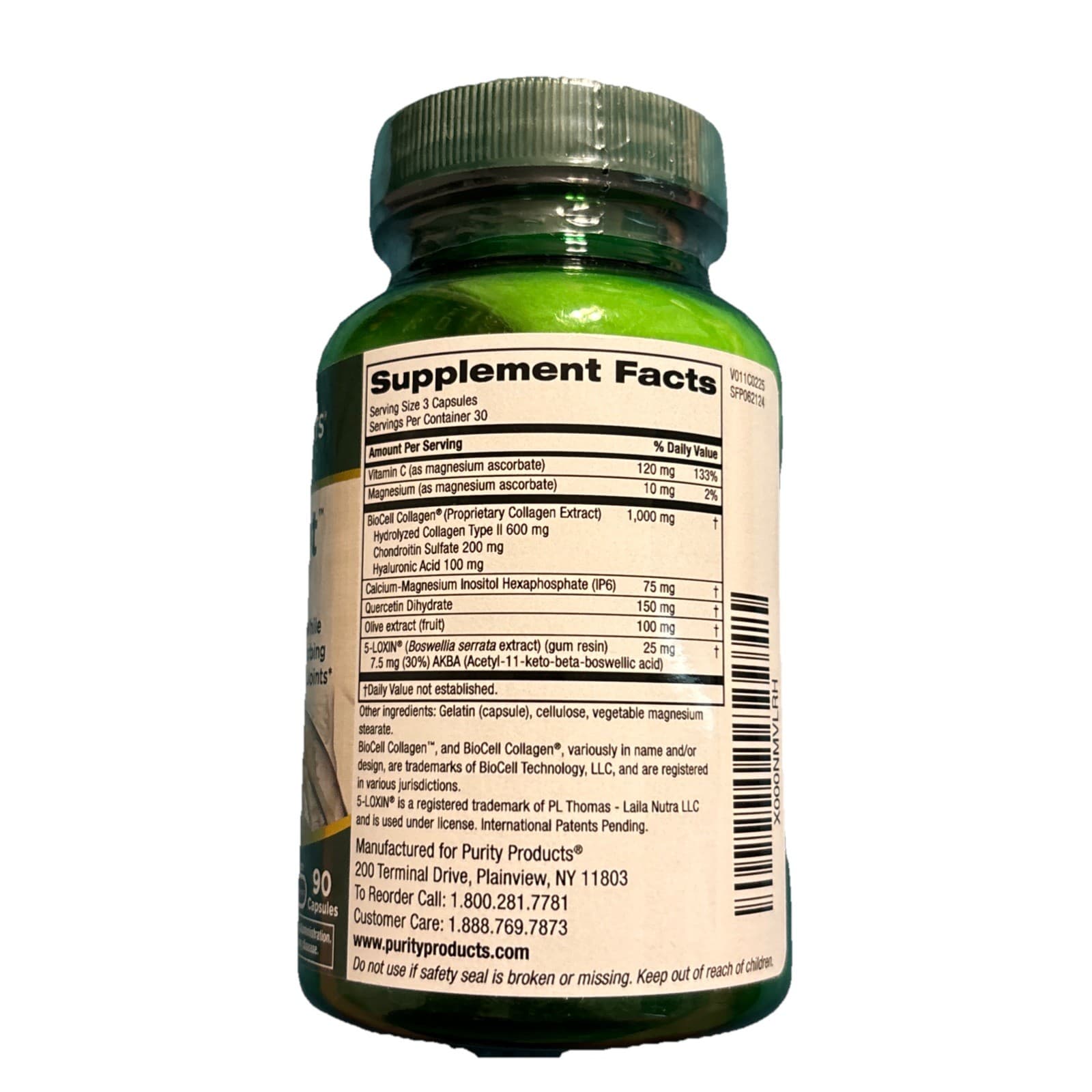 HA Joint Formula - Hyaluronic Acid from Purity Products, 90 capsules - Thumbnail 2