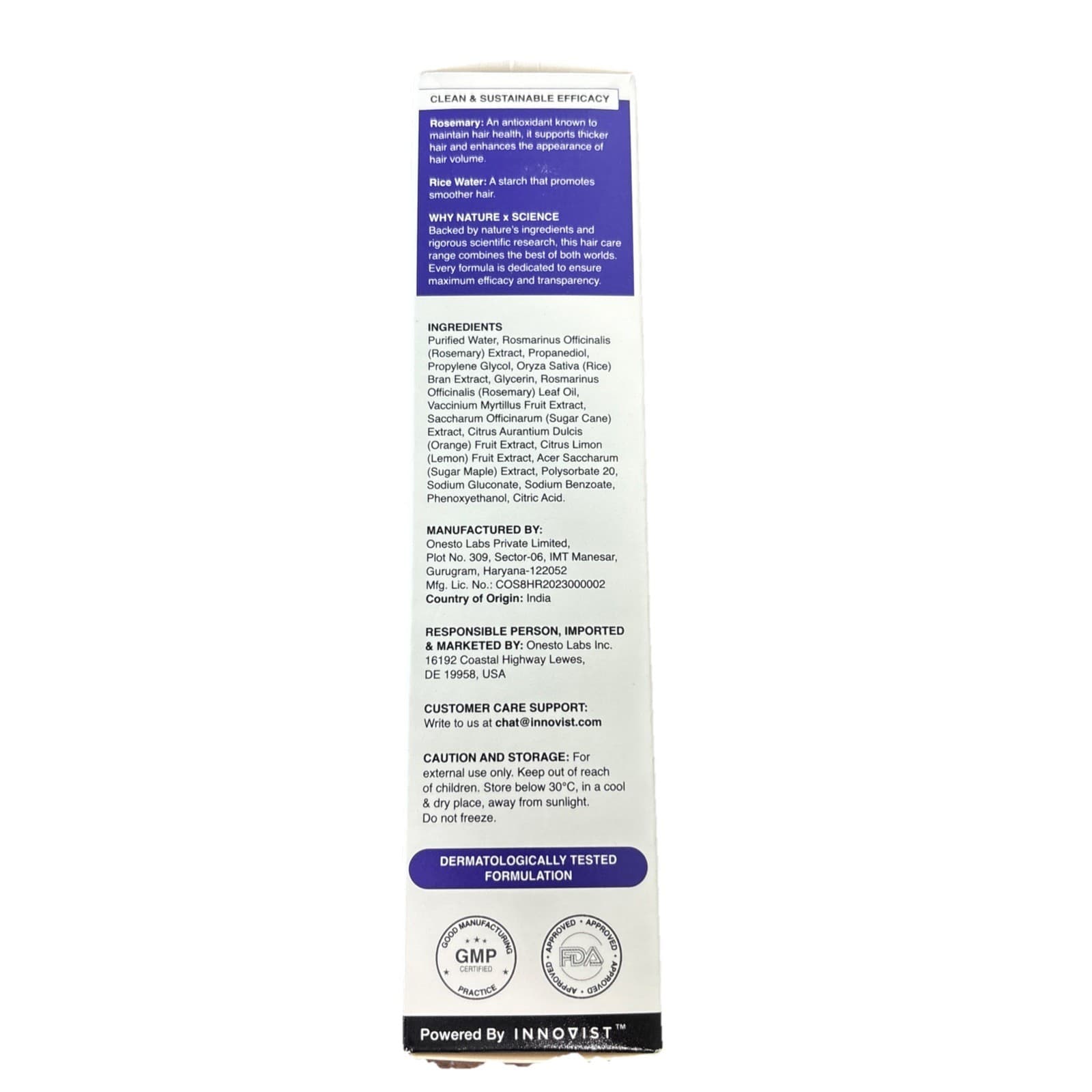 Bare Anatomy Rosemary & Rice Water Hair Spray, Clear, 6.76 fl oz - Thumbnail 2