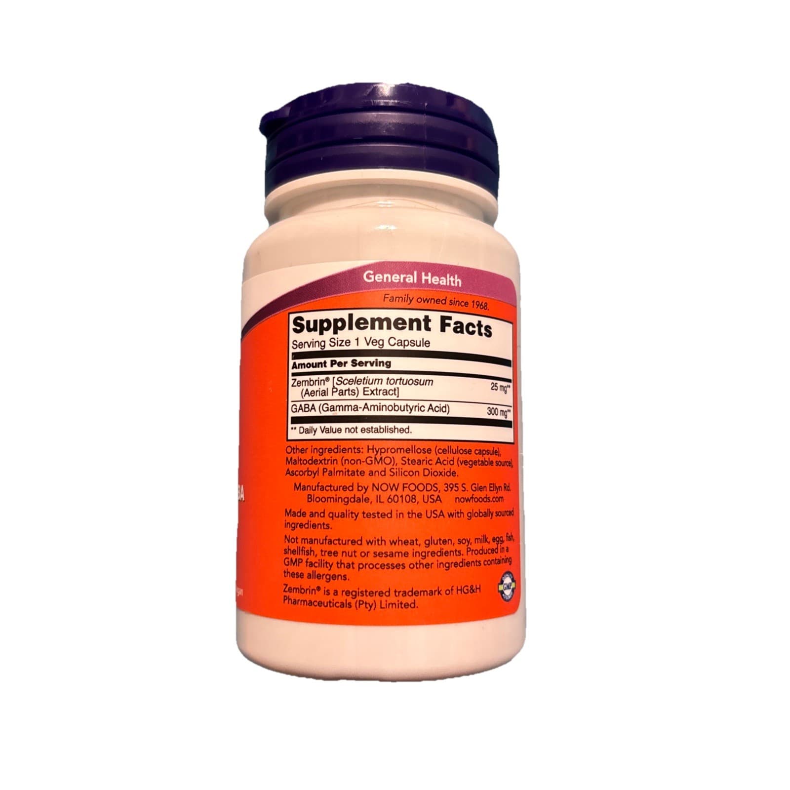 Calm & Focus With Zembrin & GABA, 60 Veg Capsules - Thumbnail 2
