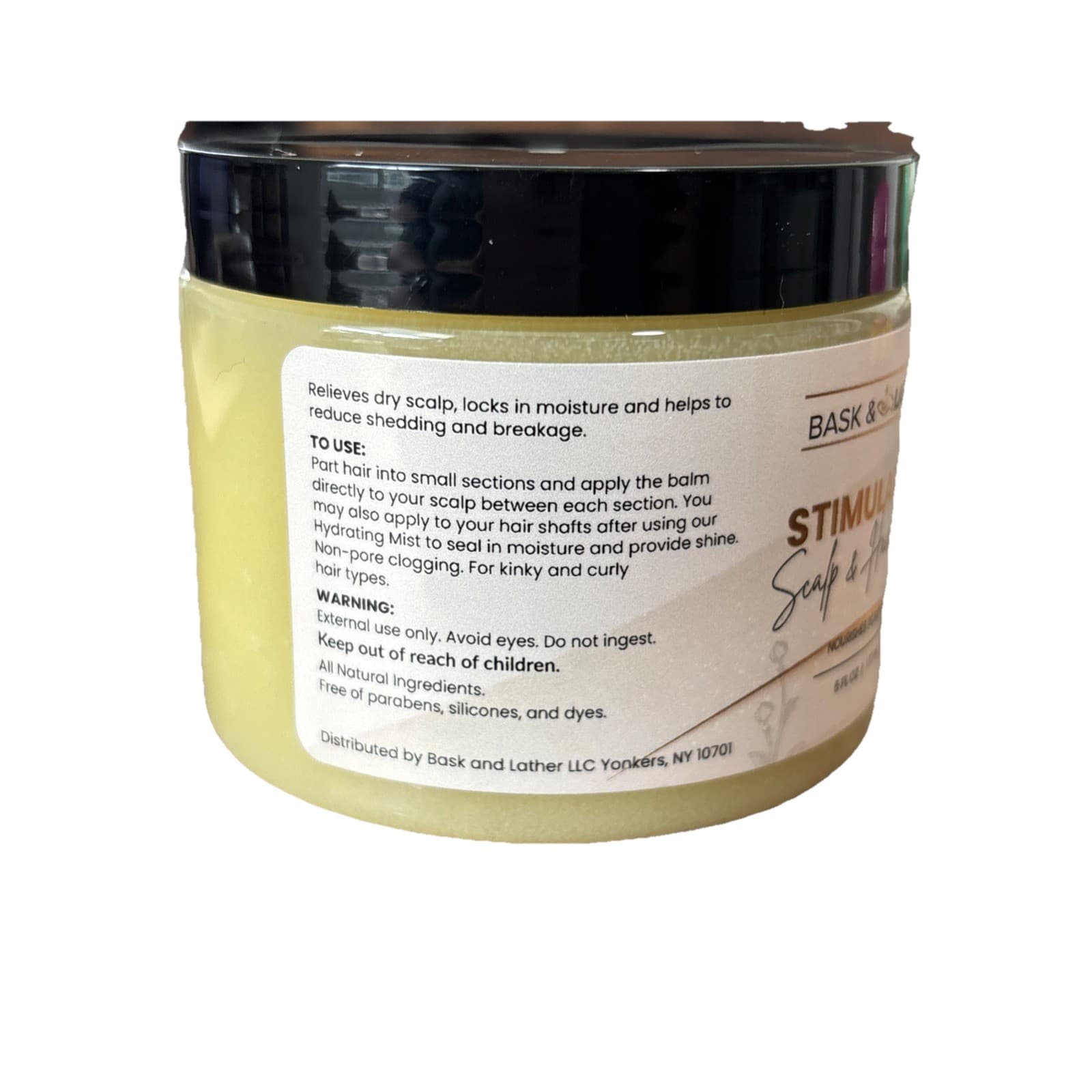 Bask Lather Stimulating Scalp Hair Balm nourishes scalp and hair - Thumbnail 2