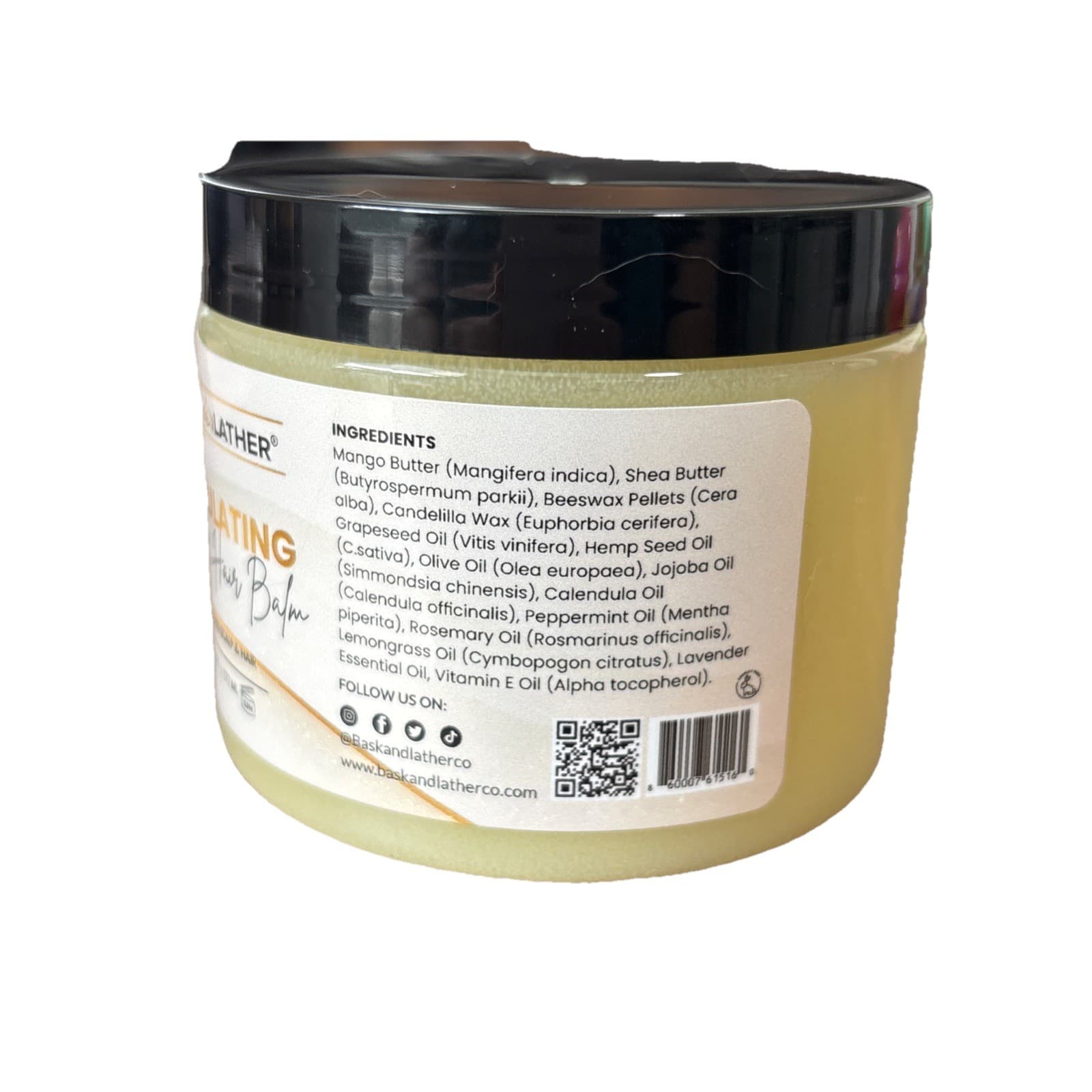 Bask Lather Stimulating Scalp Hair Balm nourishes scalp and hair - Thumbnail 3