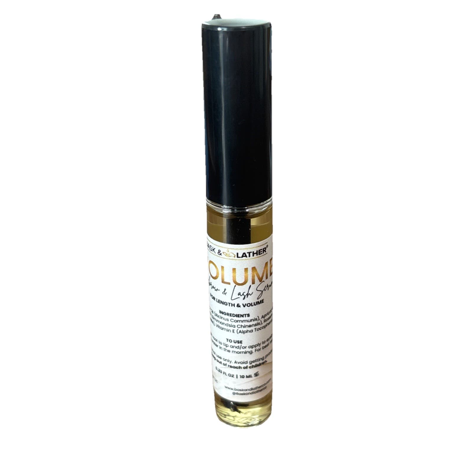 Bask & Lather Volume Eyebrow And Lash Serum Length And Volume .33 Fl Oz New