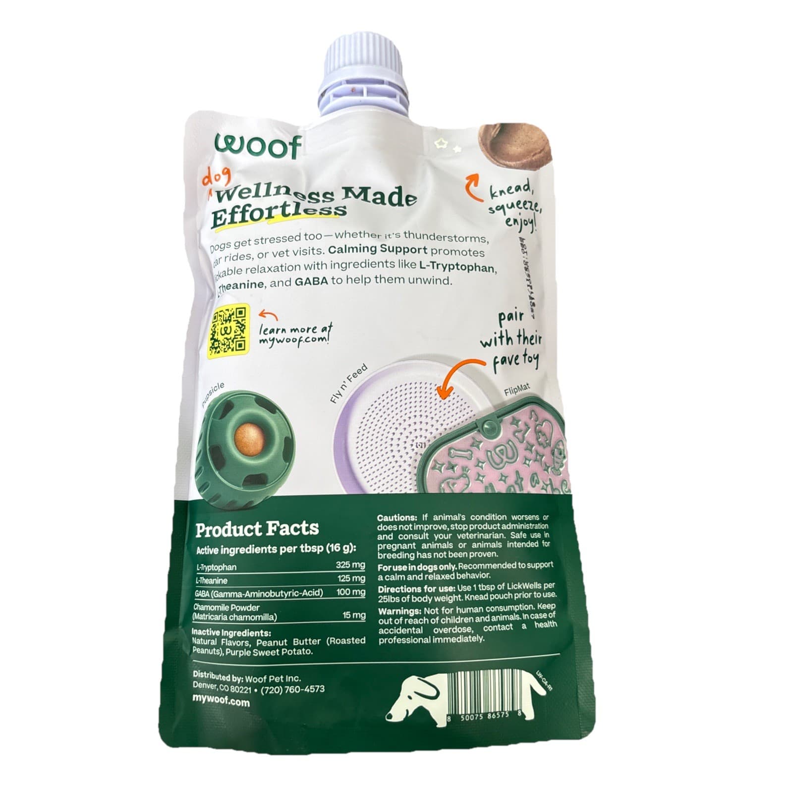 WOOF Calming Lick Mix - Easy DIY Dog Treat Refill - Healthy & Long-Lasting - Thumbnail 2