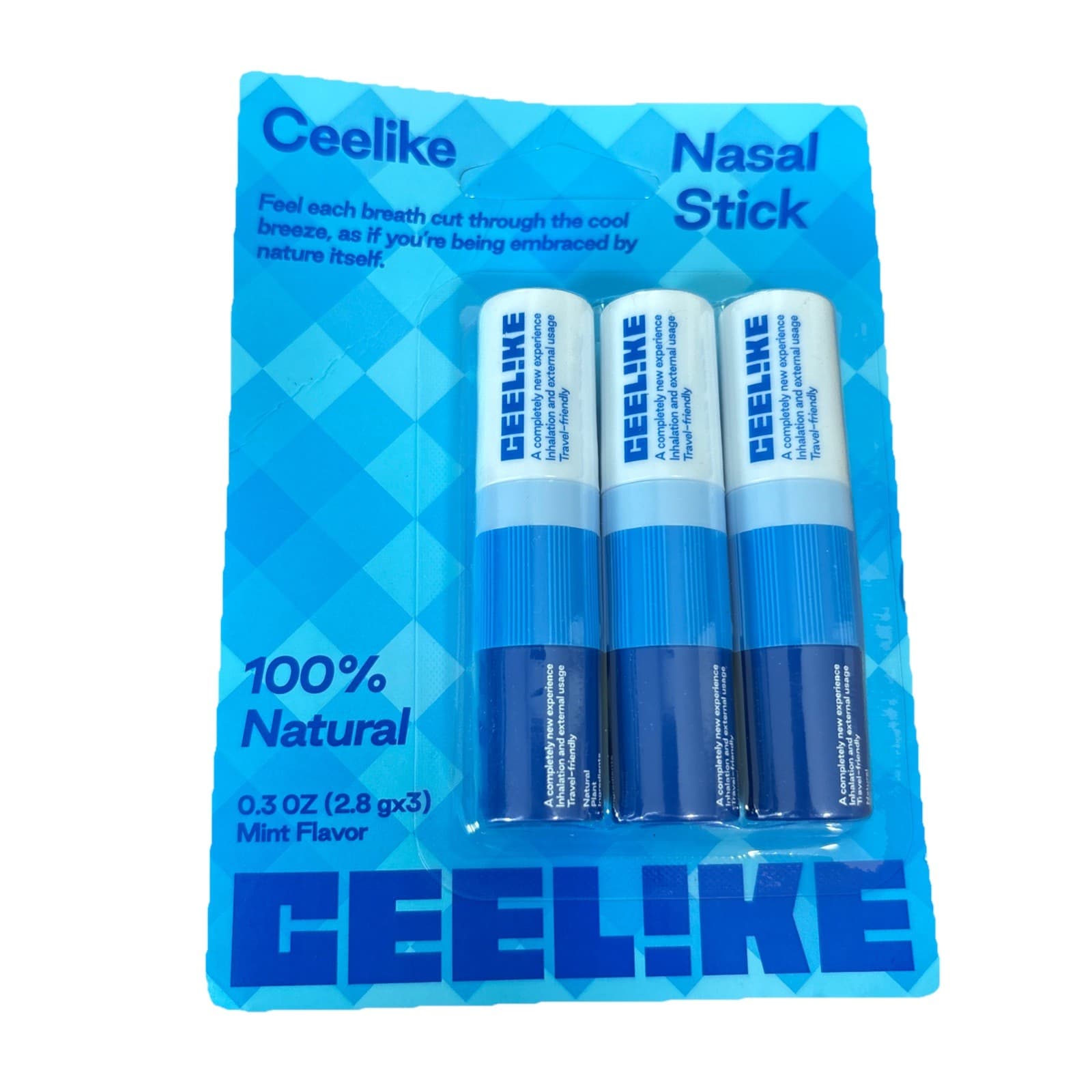 CEELIKE Nasal Stick - Mint & Lemon Flavors