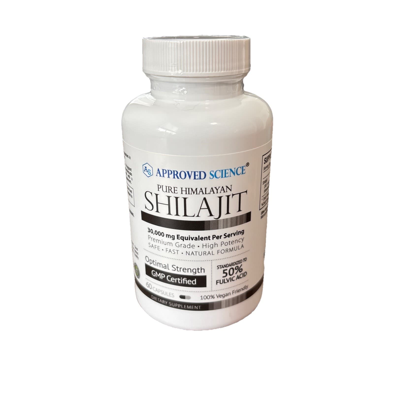 Approved Science Shilajit Extra Strength Vegan Saw Palmetto Supplement