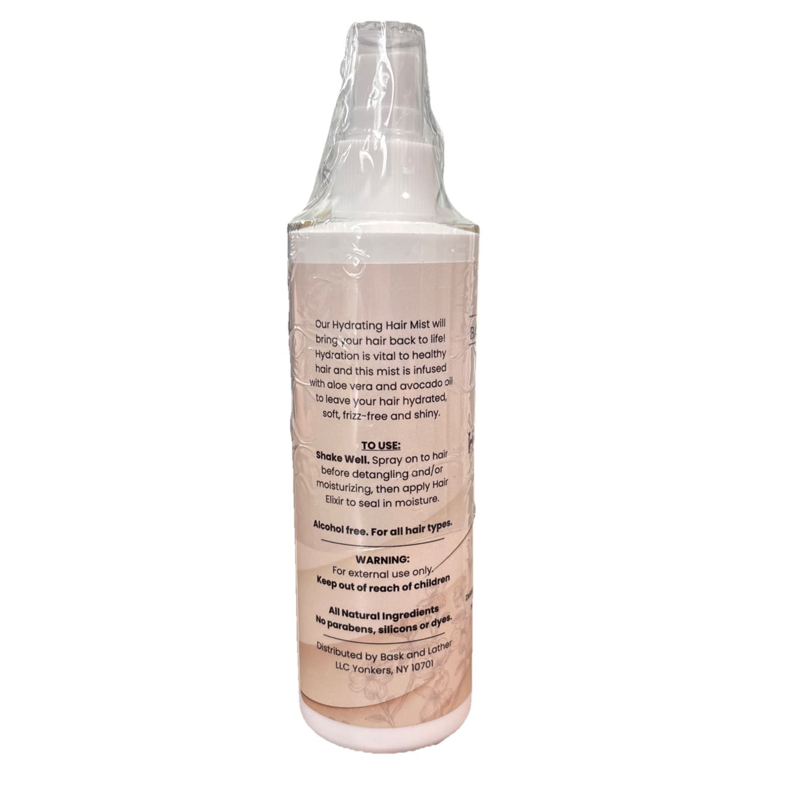 Bask & Lather Hydrating Hair Mist Detangling Spray 8 fl oz - Thumbnail 2
