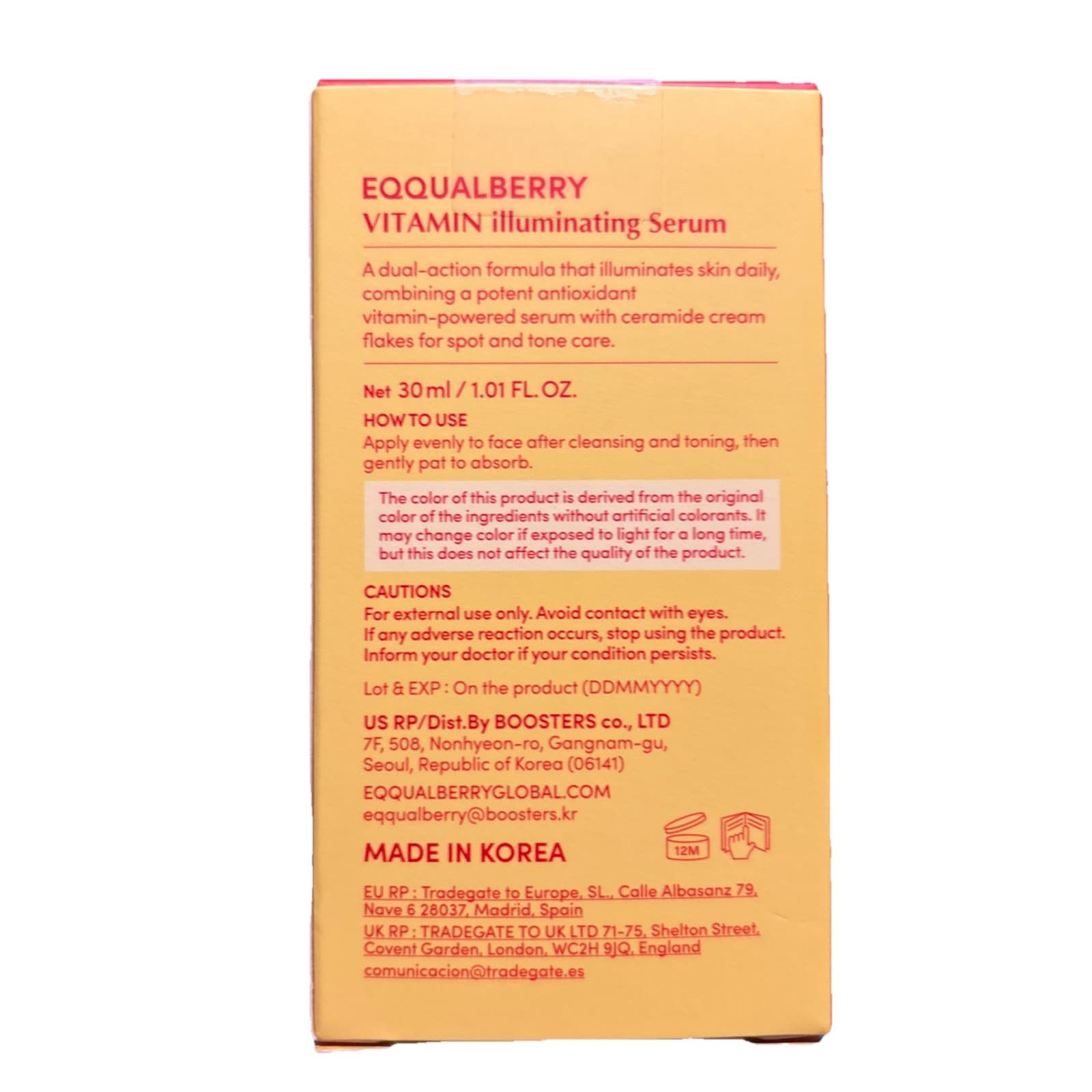 EQQUAL BERRY Glow Filter Vitamin Illuminating Serum 1.01 fl oz. Exp 4/2029 - Thumbnail 3