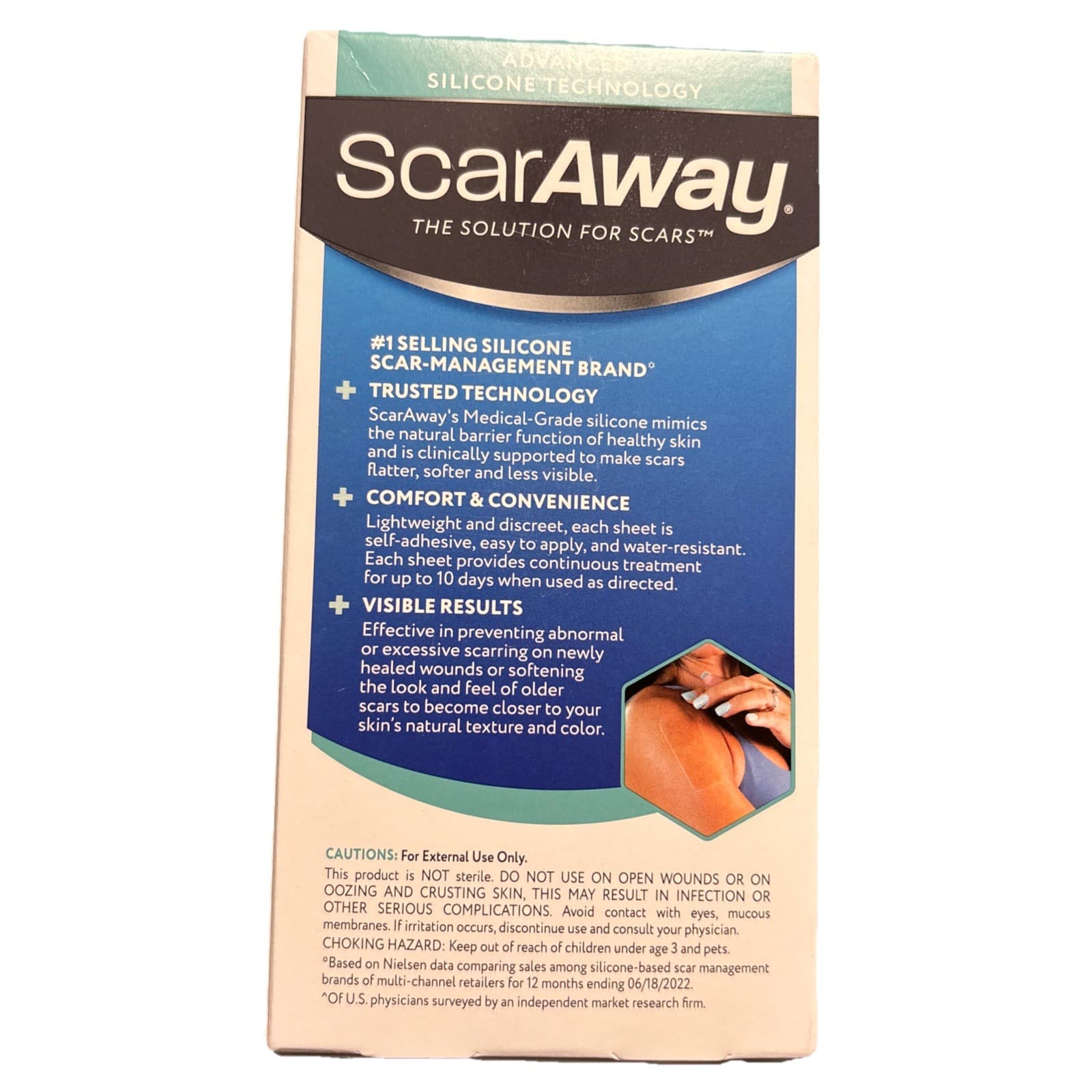 Medical Grade Silicone Strips for Keloid and Hypertrophic Scars - 10 Sheets - Thumbnail 3