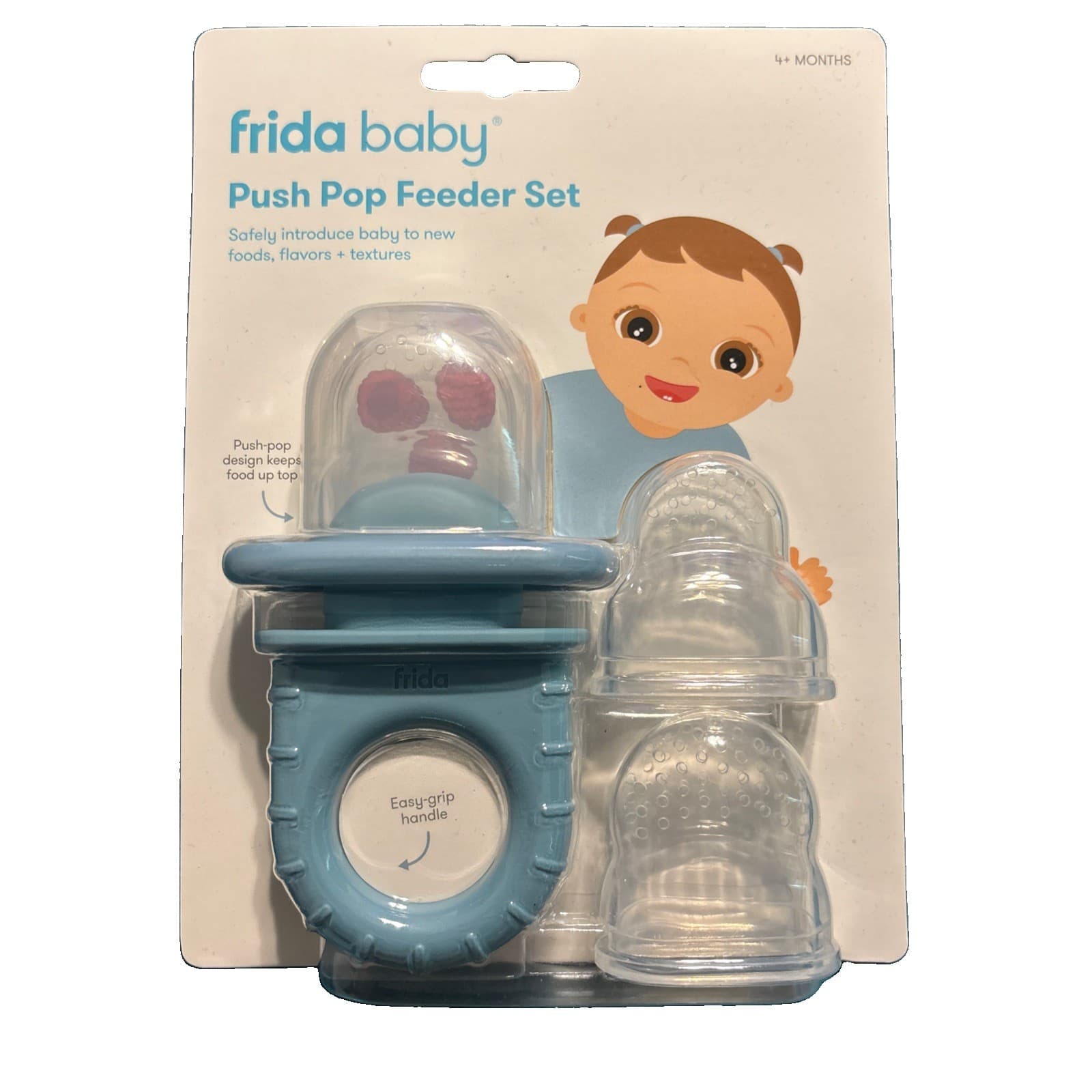 New Frida Baby Push Pop Feeder Set 4+ Months