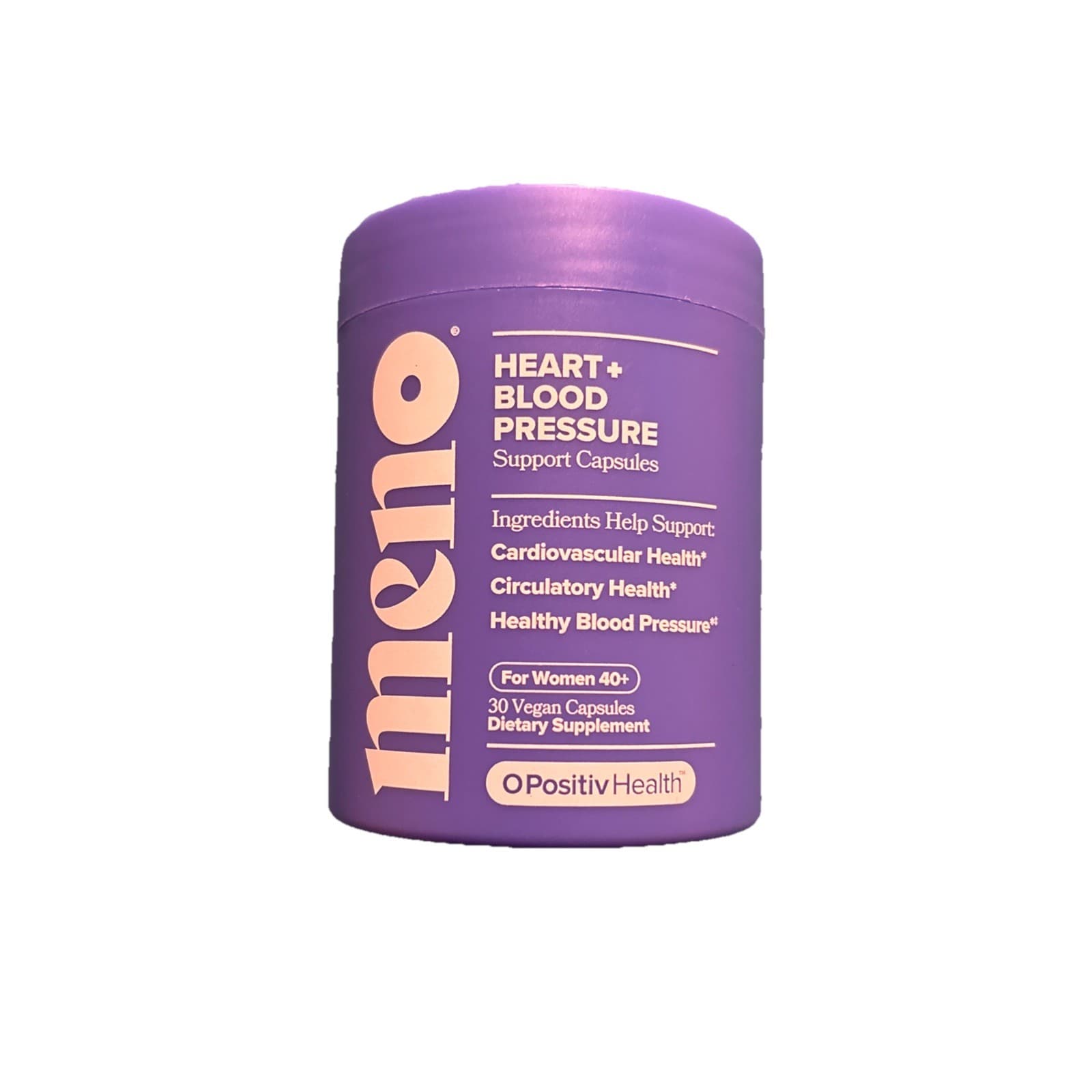 MENO Heart + Blood Pressure Capsules – Daily for Healthy Circulation, Stress ...