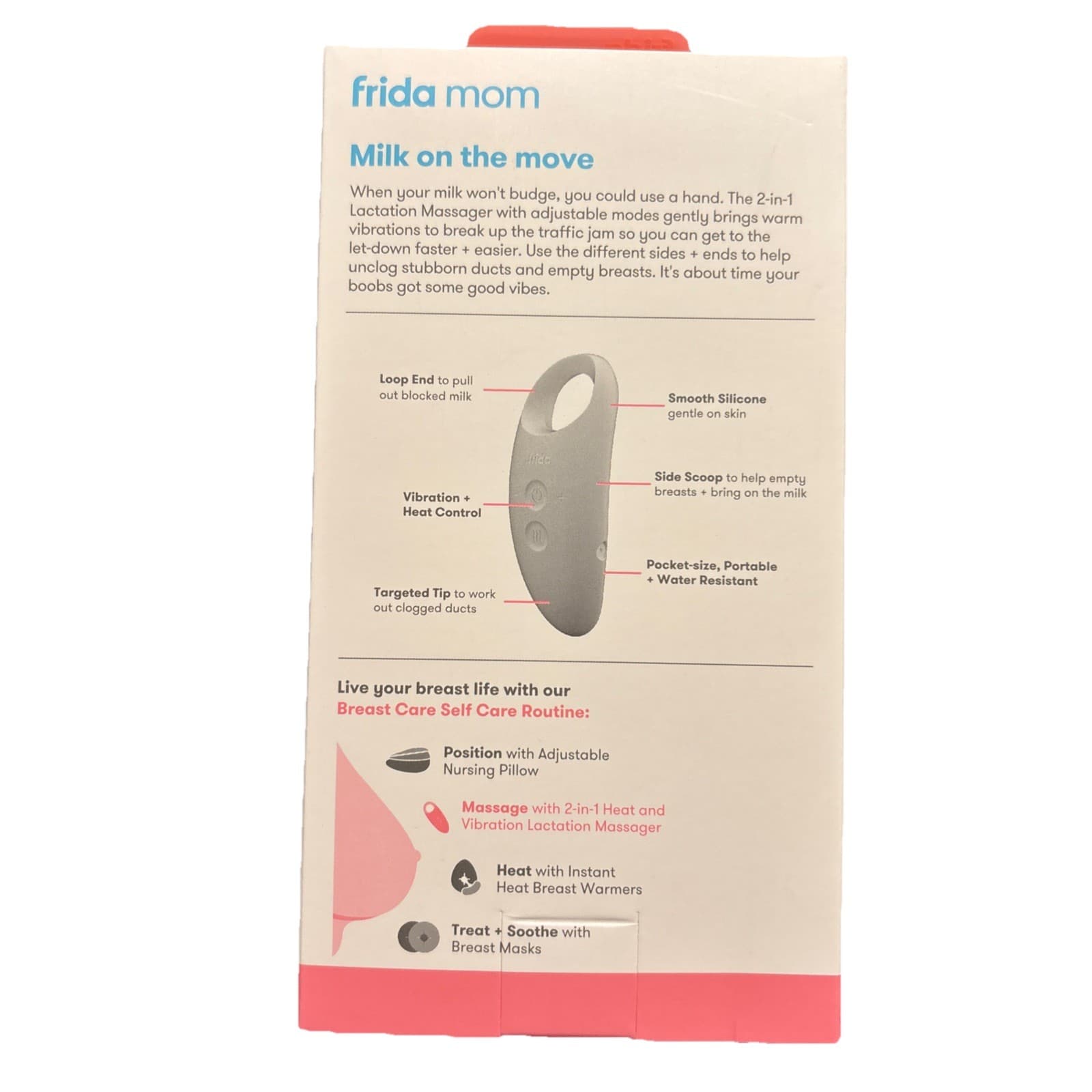 🔥Frida Mom 2-in-1 Lactation Massager, Vibration + Heat to Bust Through Build up - Thumbnail 3