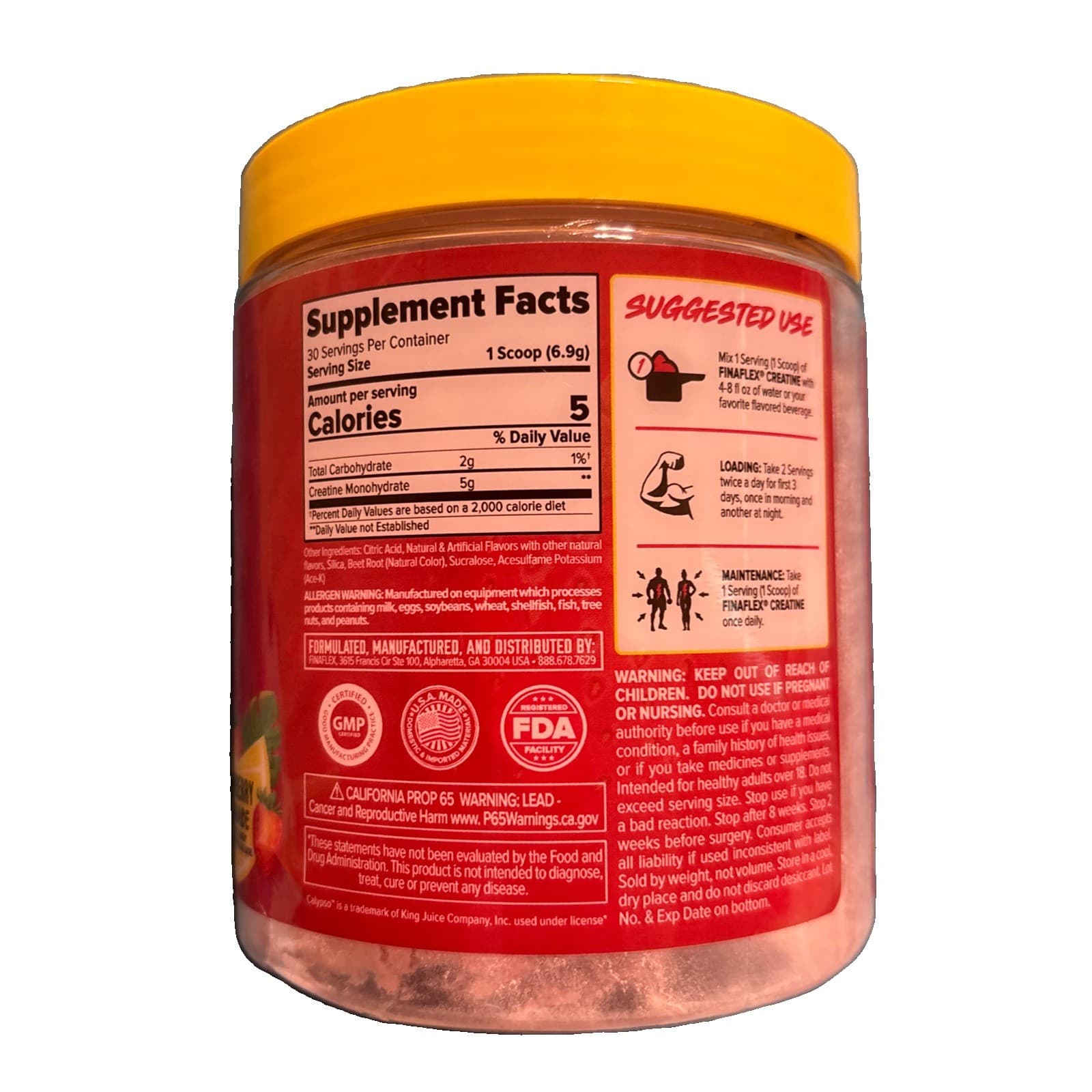 FINAFLEX Micronized Creatine Monohydrate CALYPSO COLLAB, Choose Flavor 5 Serving - Thumbnail 3