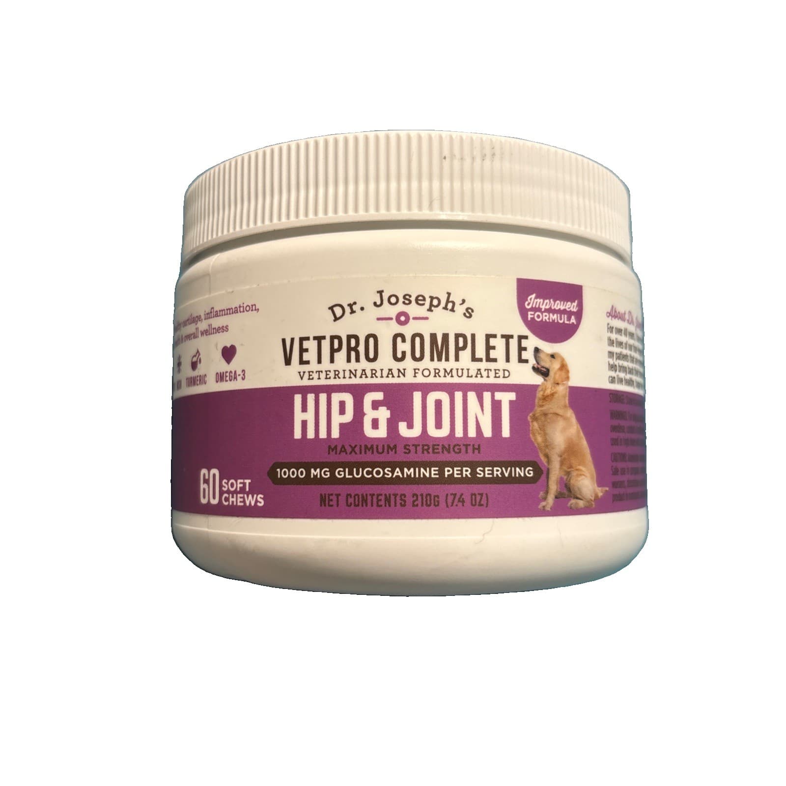 Dr. Joseph's Dog Hip & Joint for Arthritis Pain – High-Strength Glucosamine 1/27