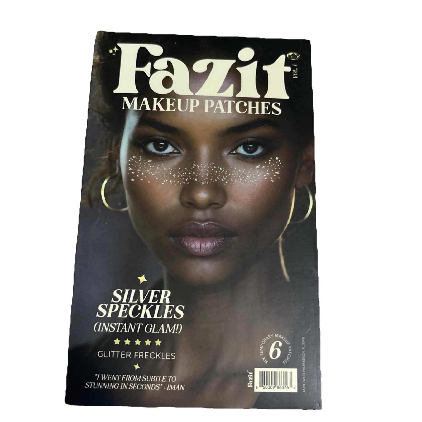 Fazit Makeup Patches - Silver - Face Glitter Speckles Exp: 10/2027